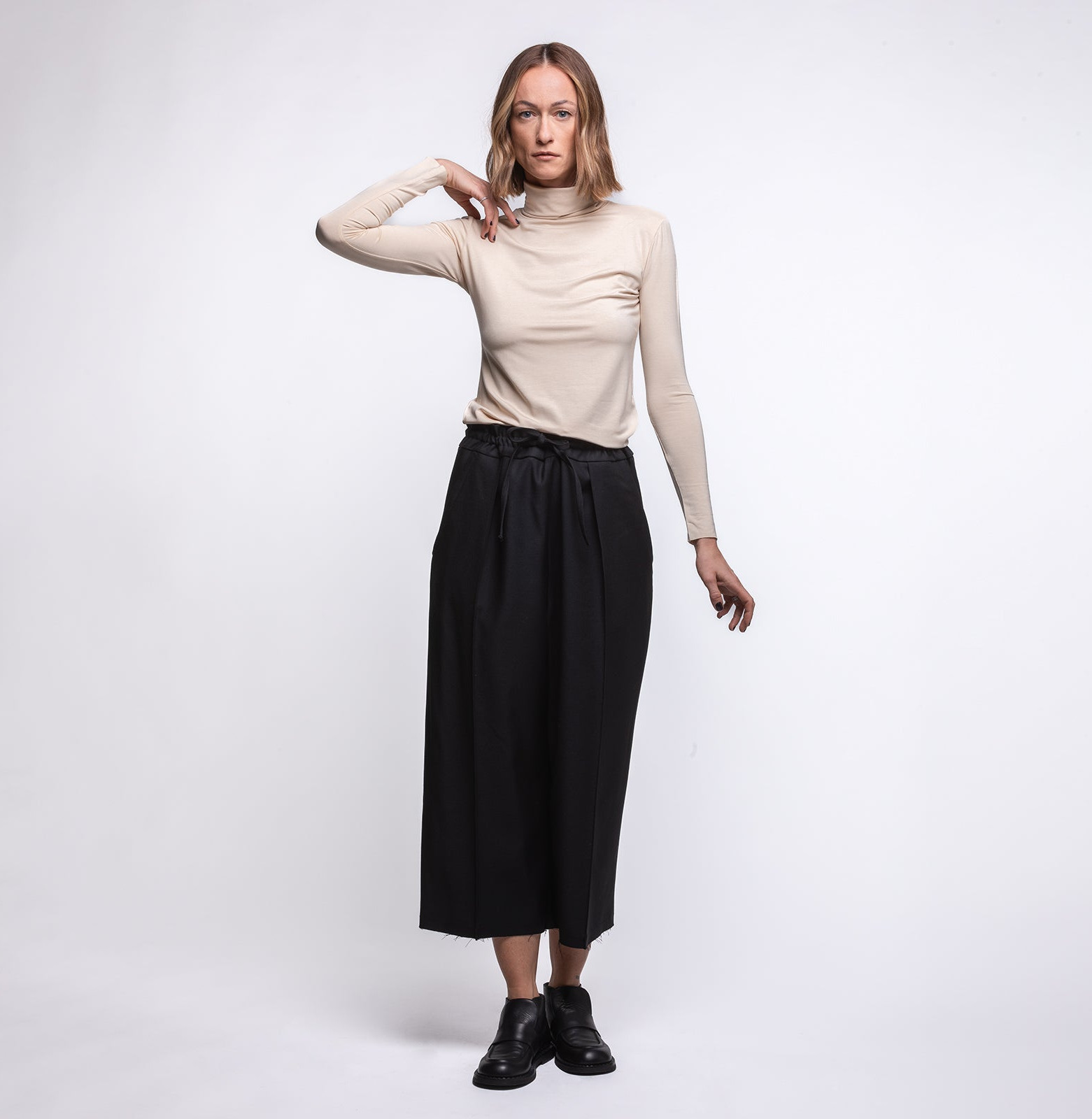 Wool Wide Pants