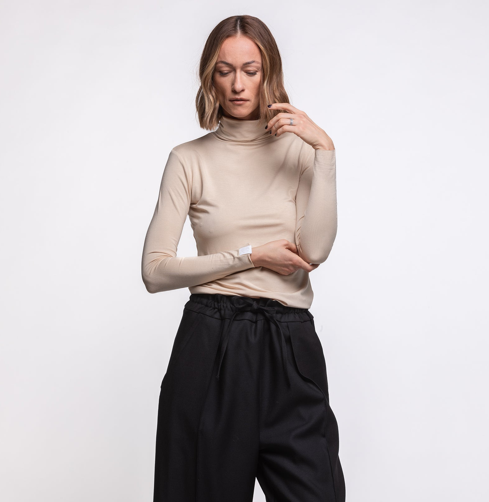 Wool Wide Pants