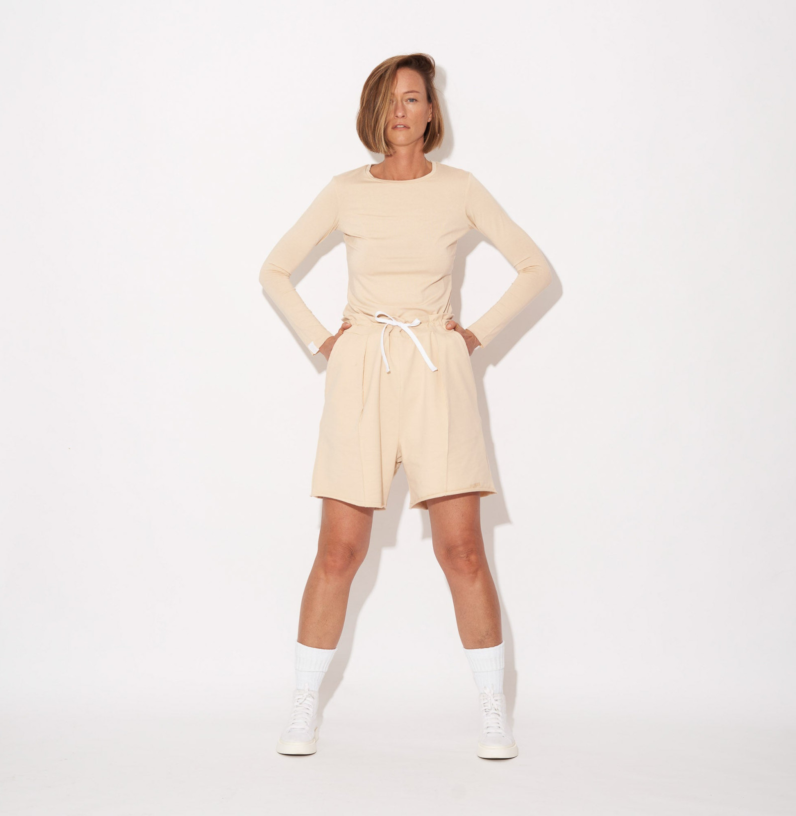 Lazy Puck Shorts Cream