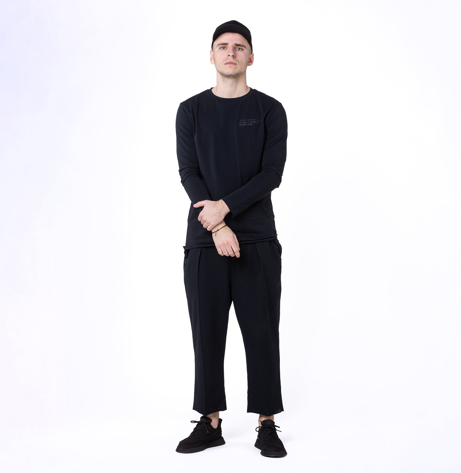 Lazy black tee long sleeve