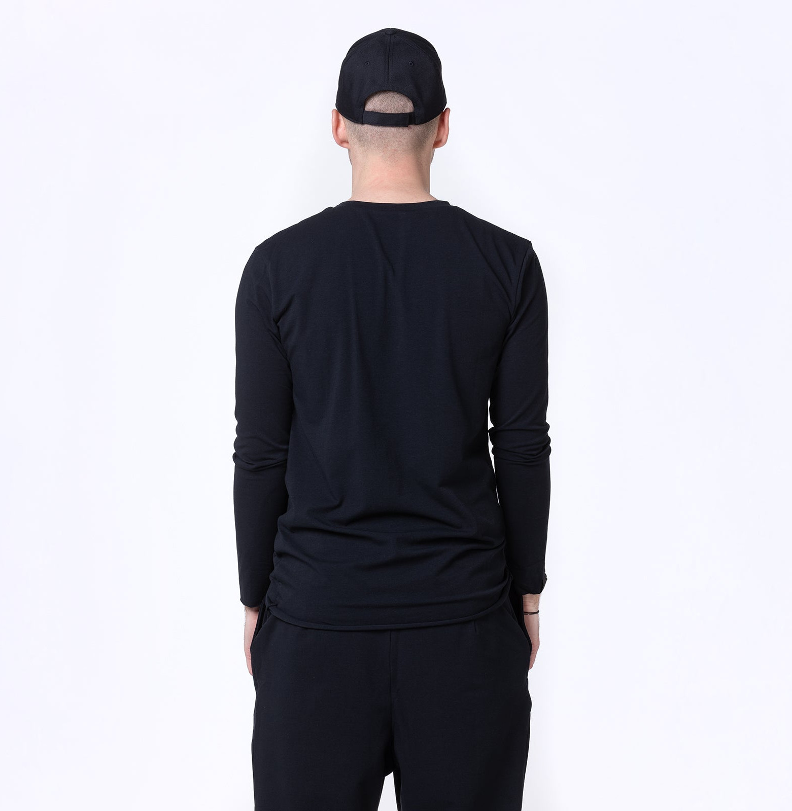 Lazy black tee long sleeve