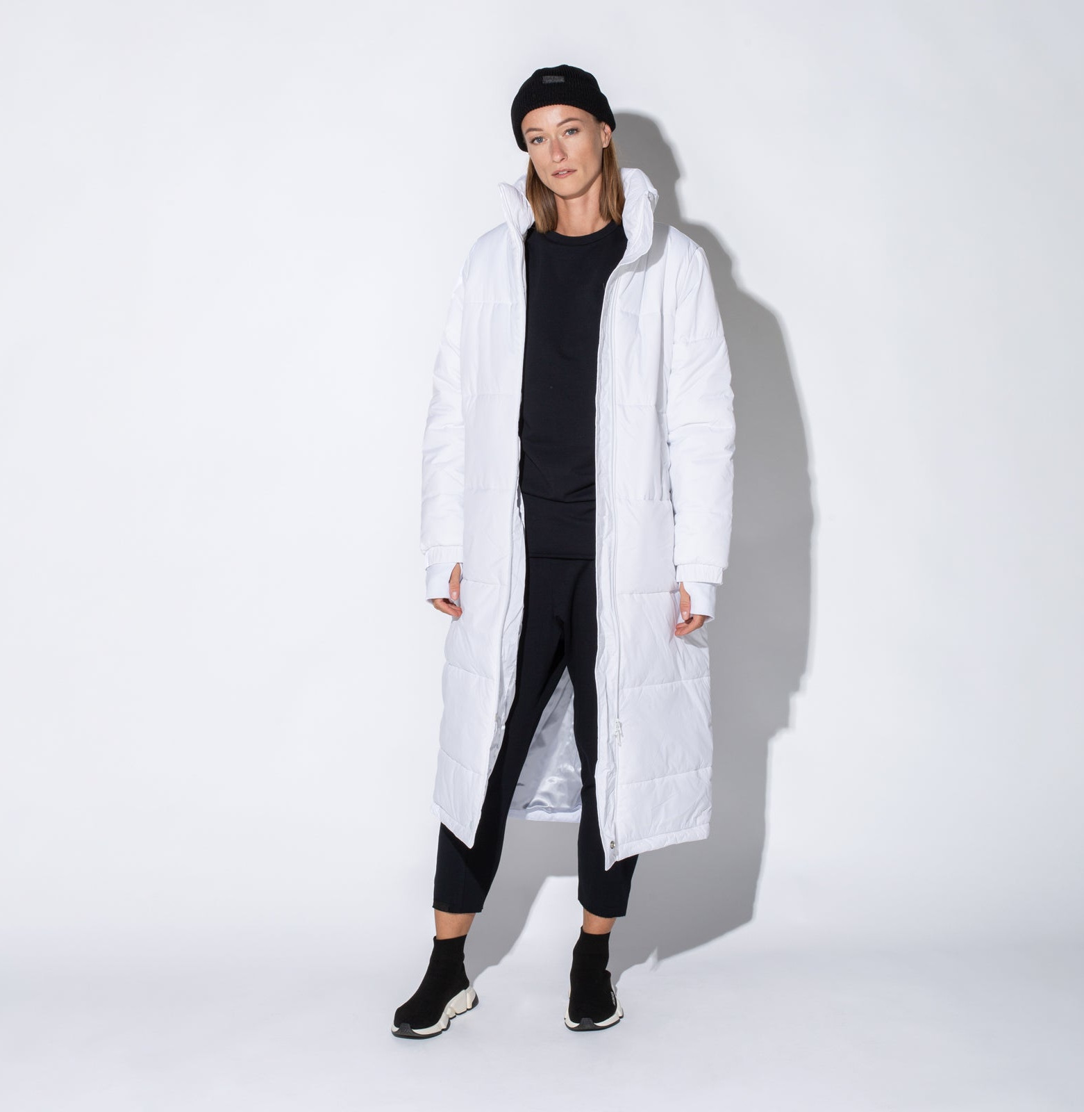 Classy Sleeping Bag Coat White
