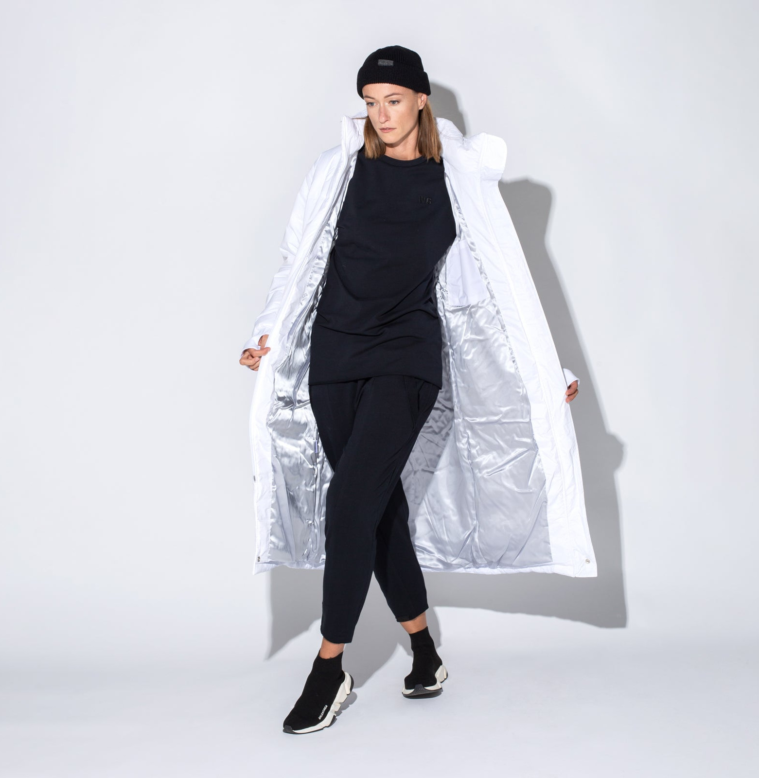 Classy Sleeping Bag Coat White