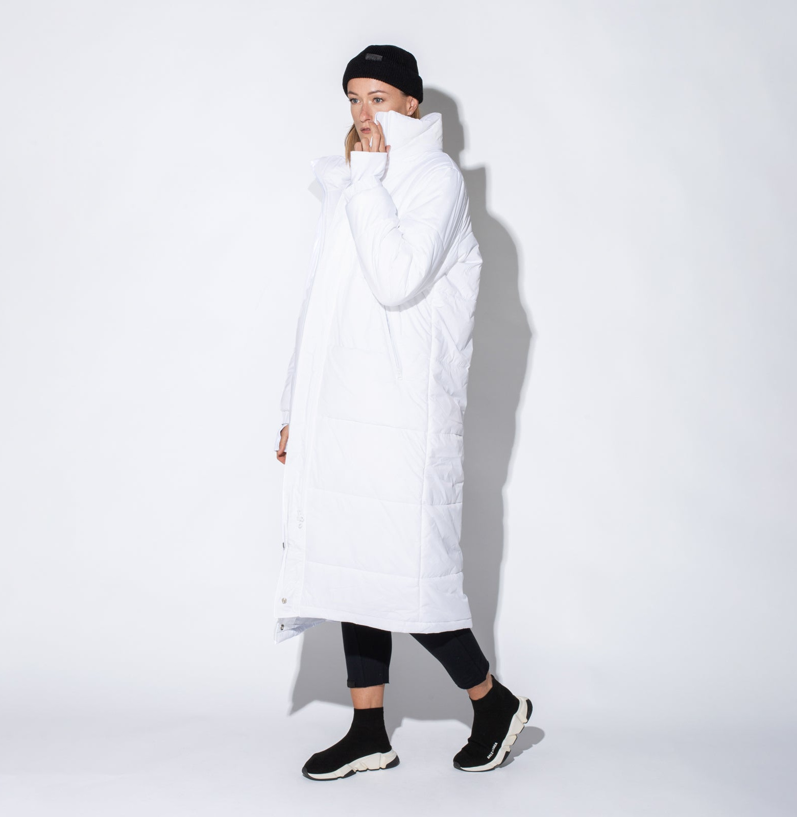 Classy Sleeping Bag Coat White