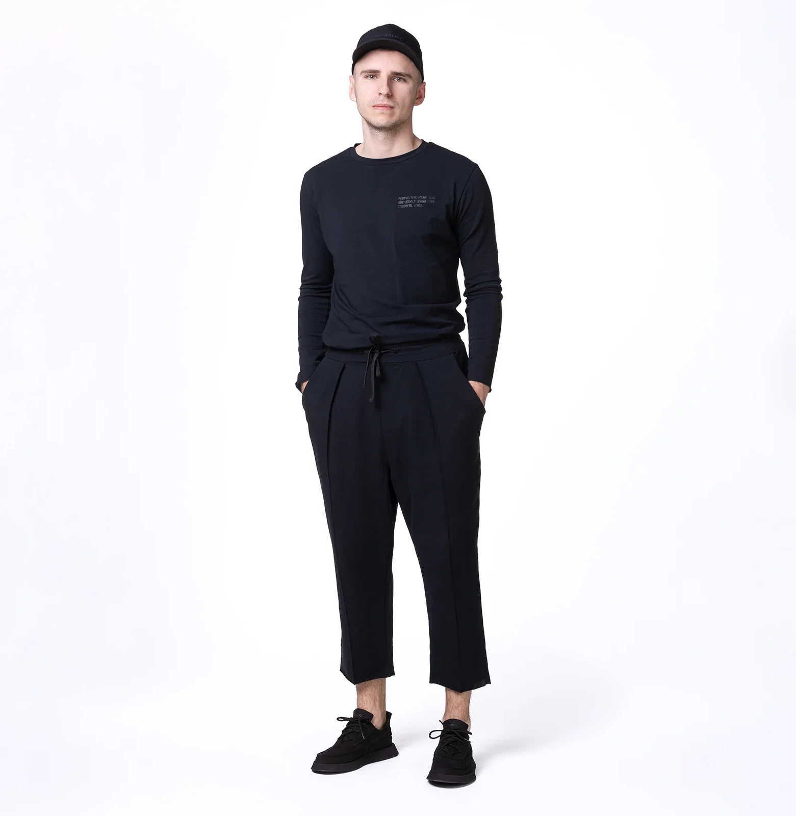 Wide carrot sweatpants 