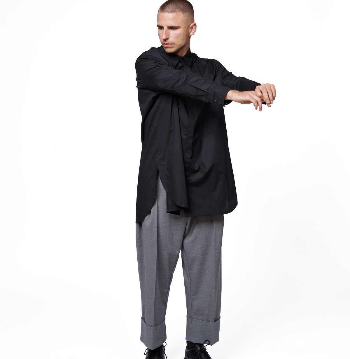 Oversize no brand shirt b
