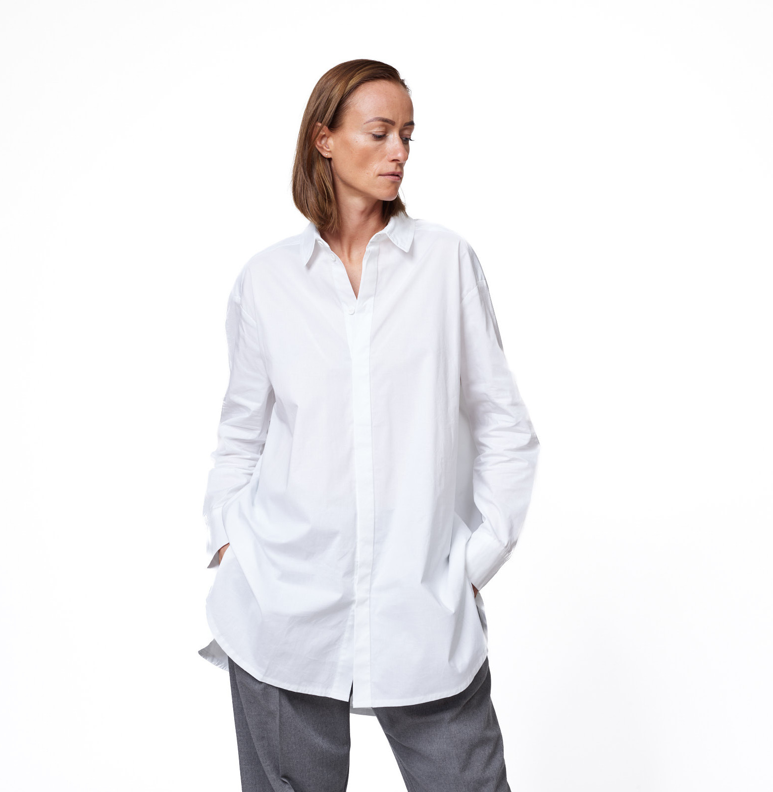 Oversize no brand shirt w