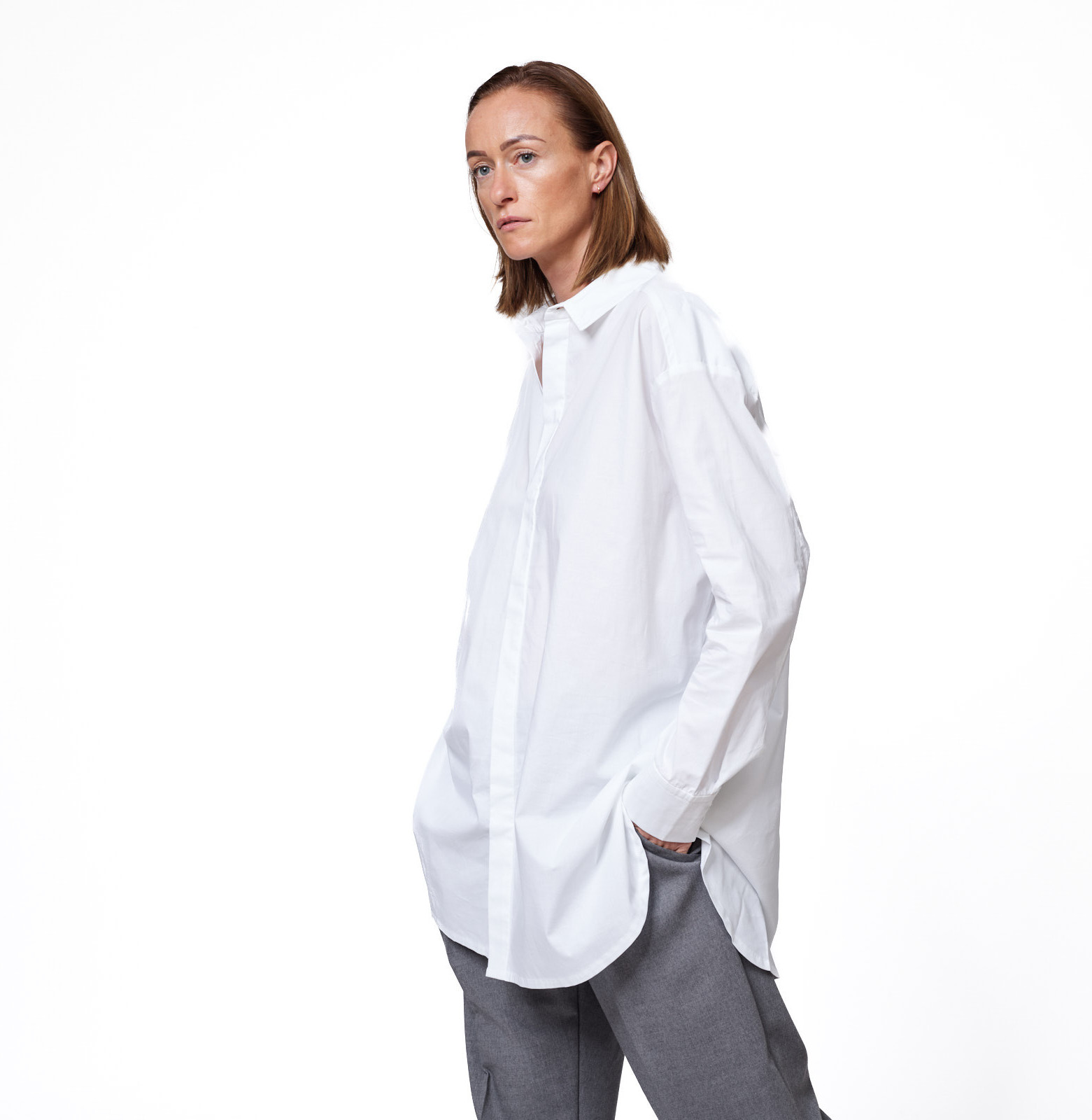Oversize no brand shirt w
