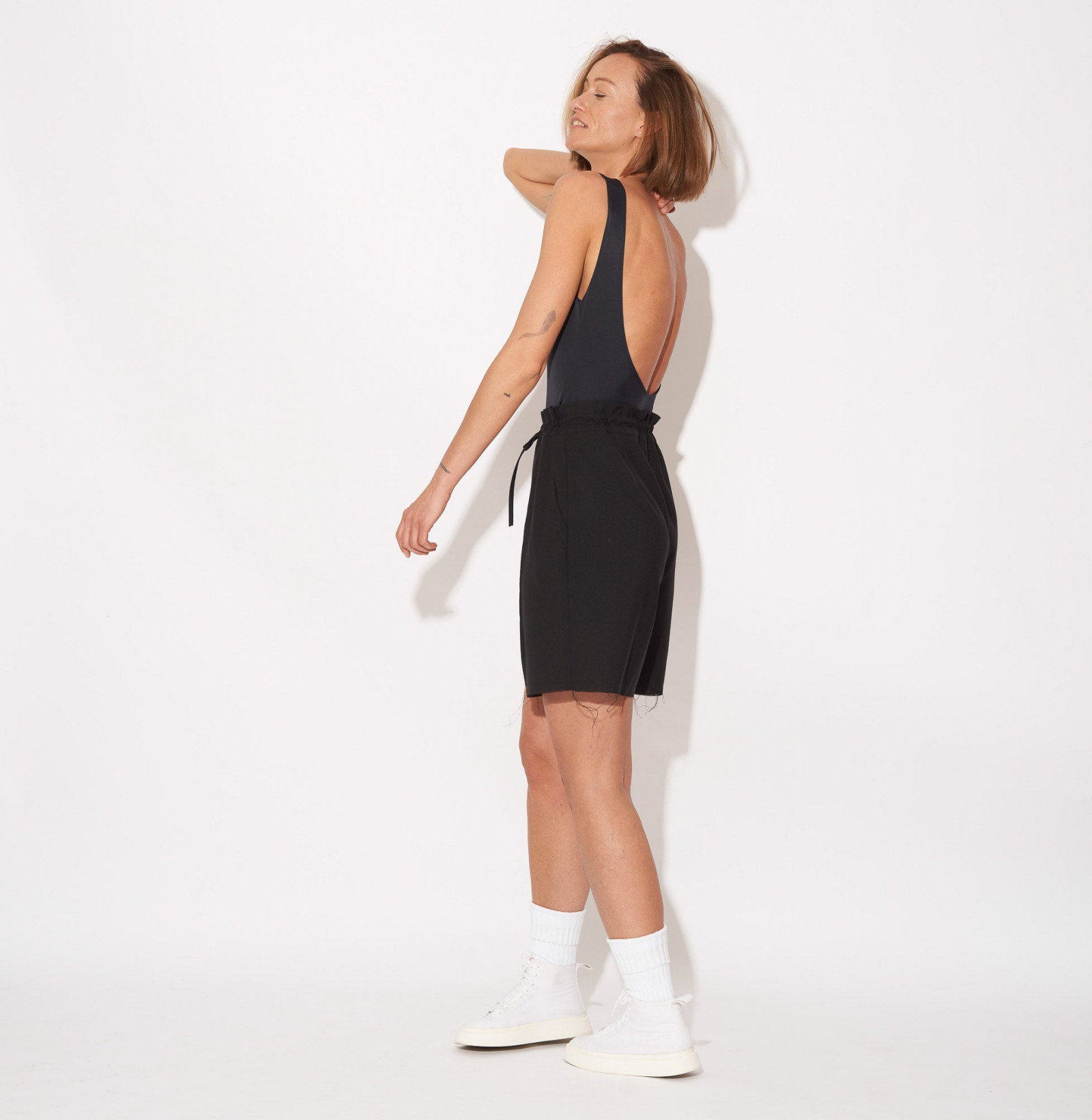 Wool Shorts Black