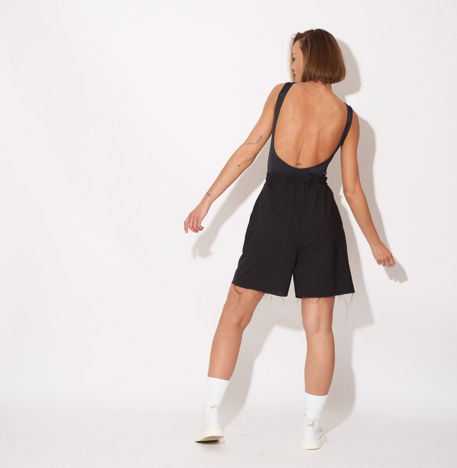 Wool Shorts Black
