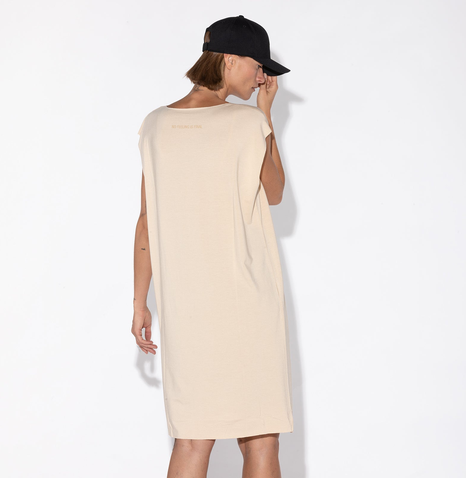 Fine Trucker Dress Cream