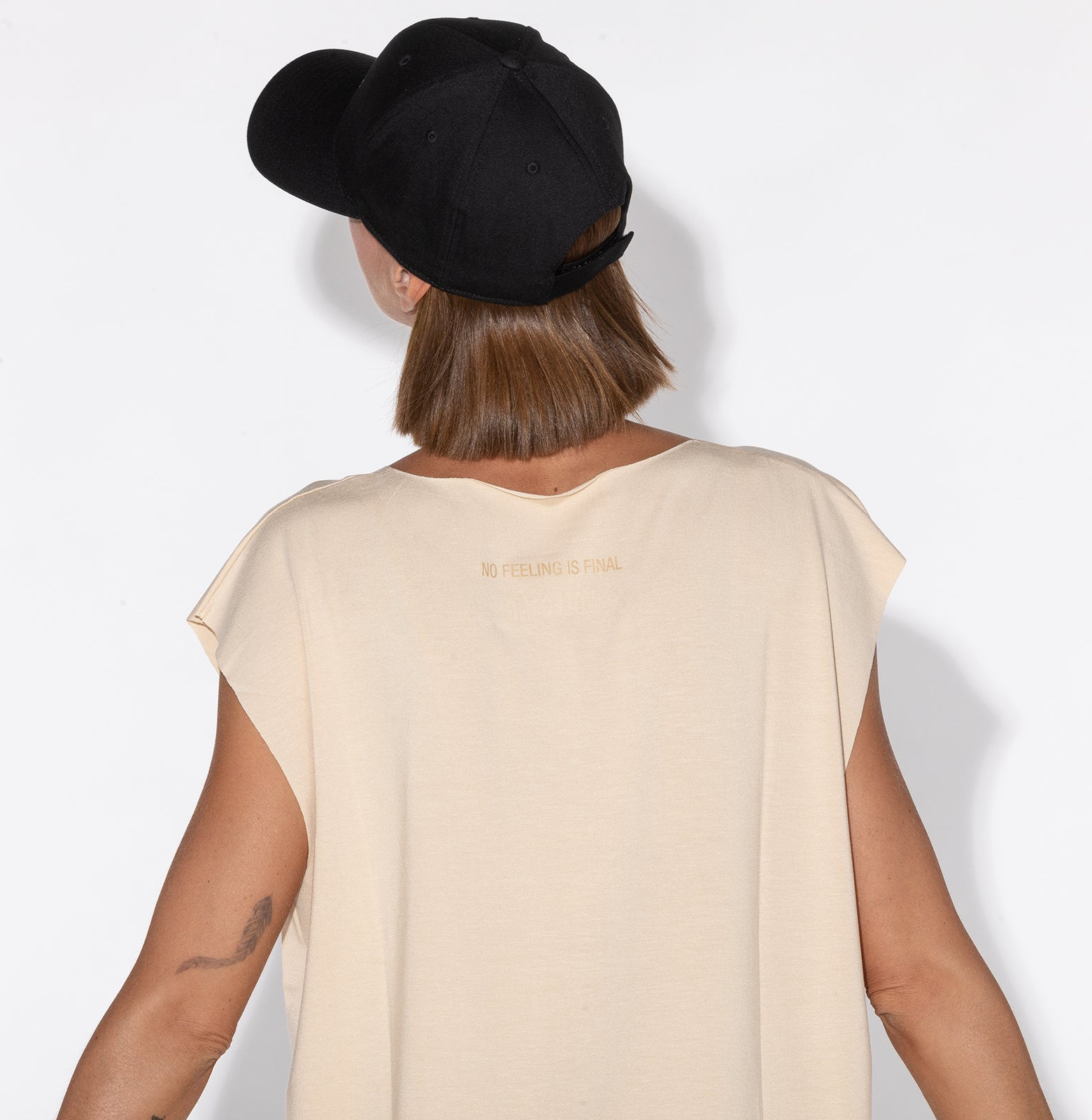 Fine Trucker Dress Cream
