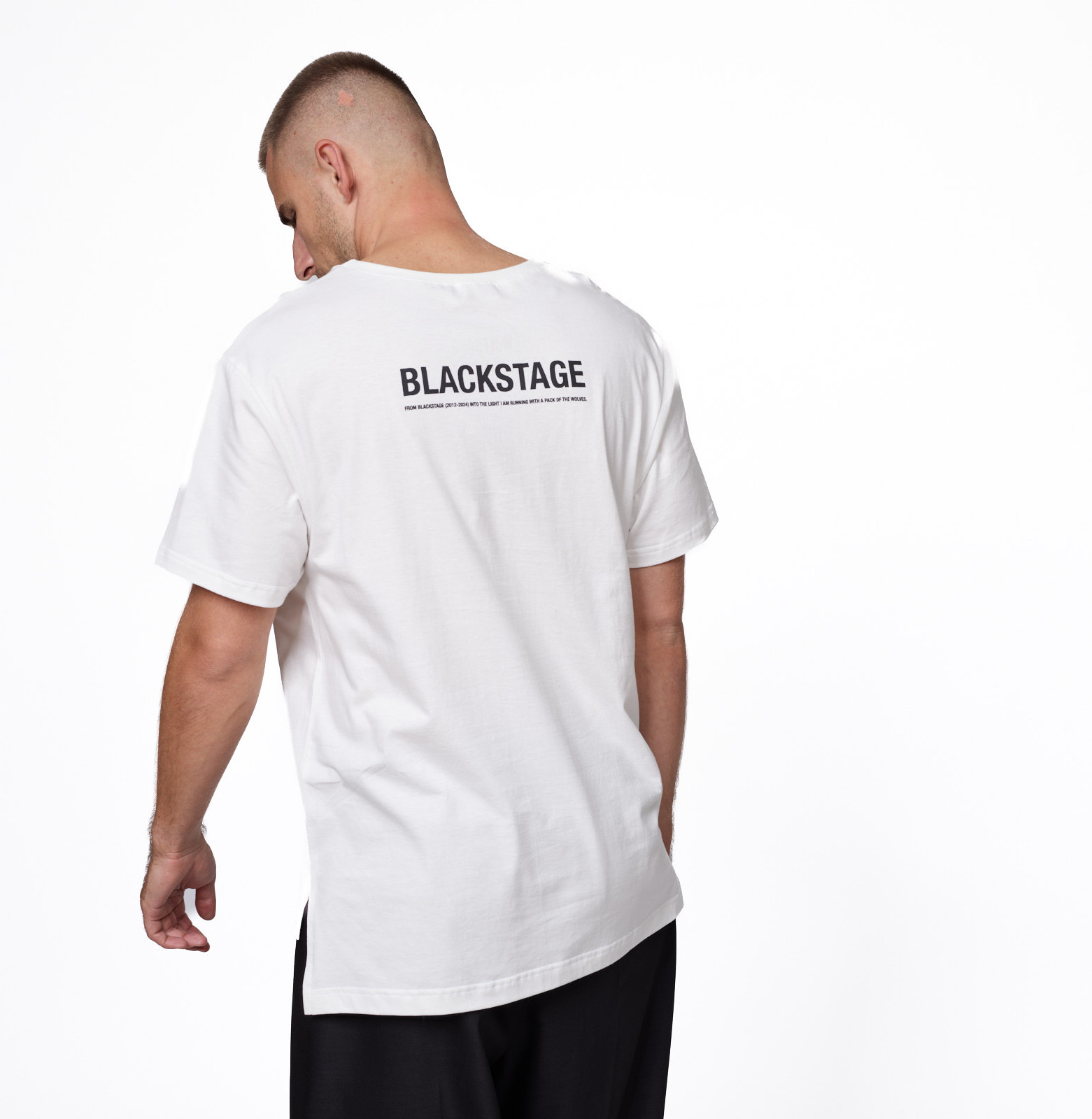 Lazy blackstage tee off white