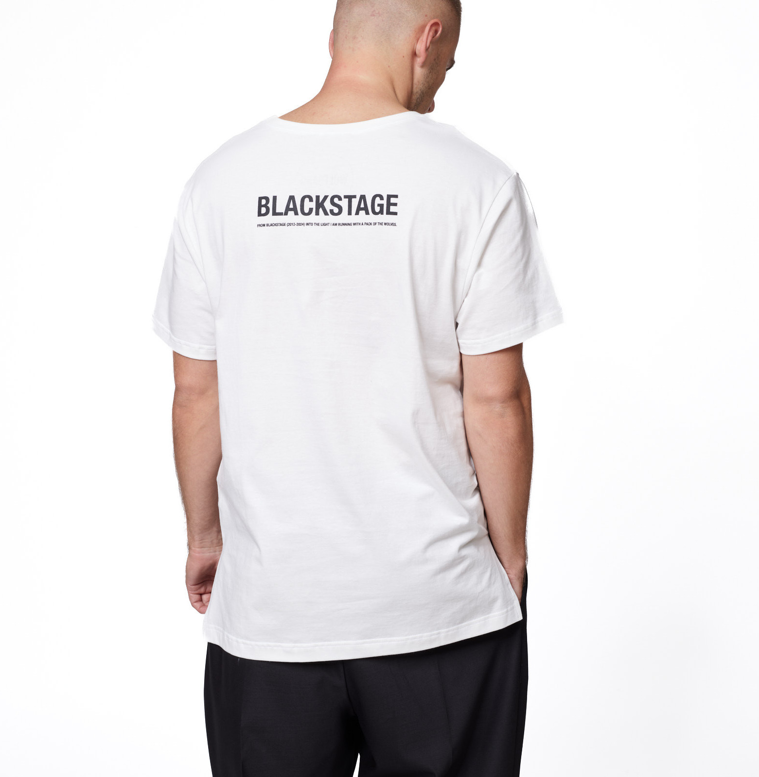 Lazy blackstage tee off white