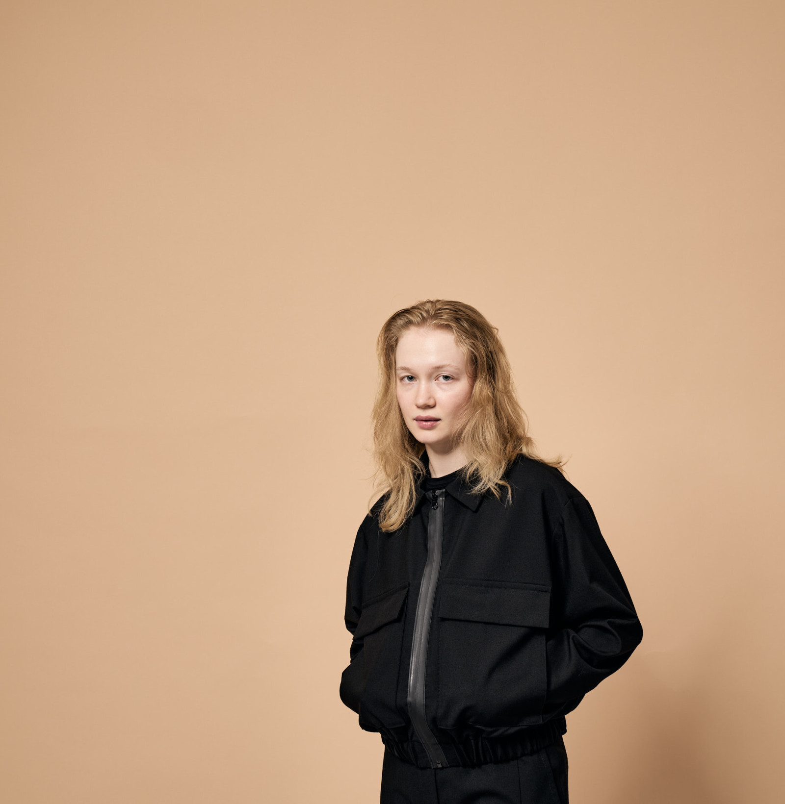wool pocket jacket