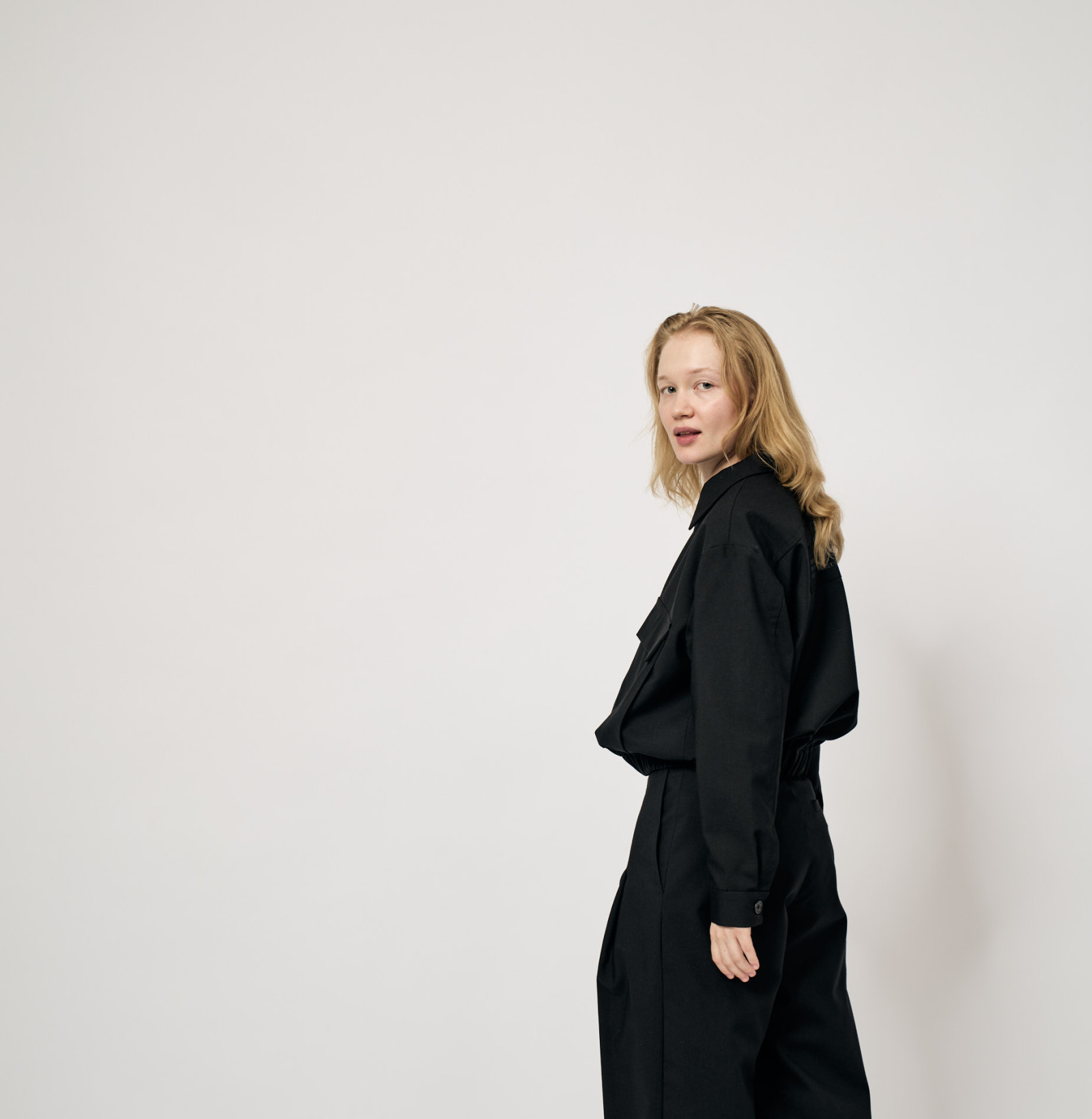 wool pocket jacket