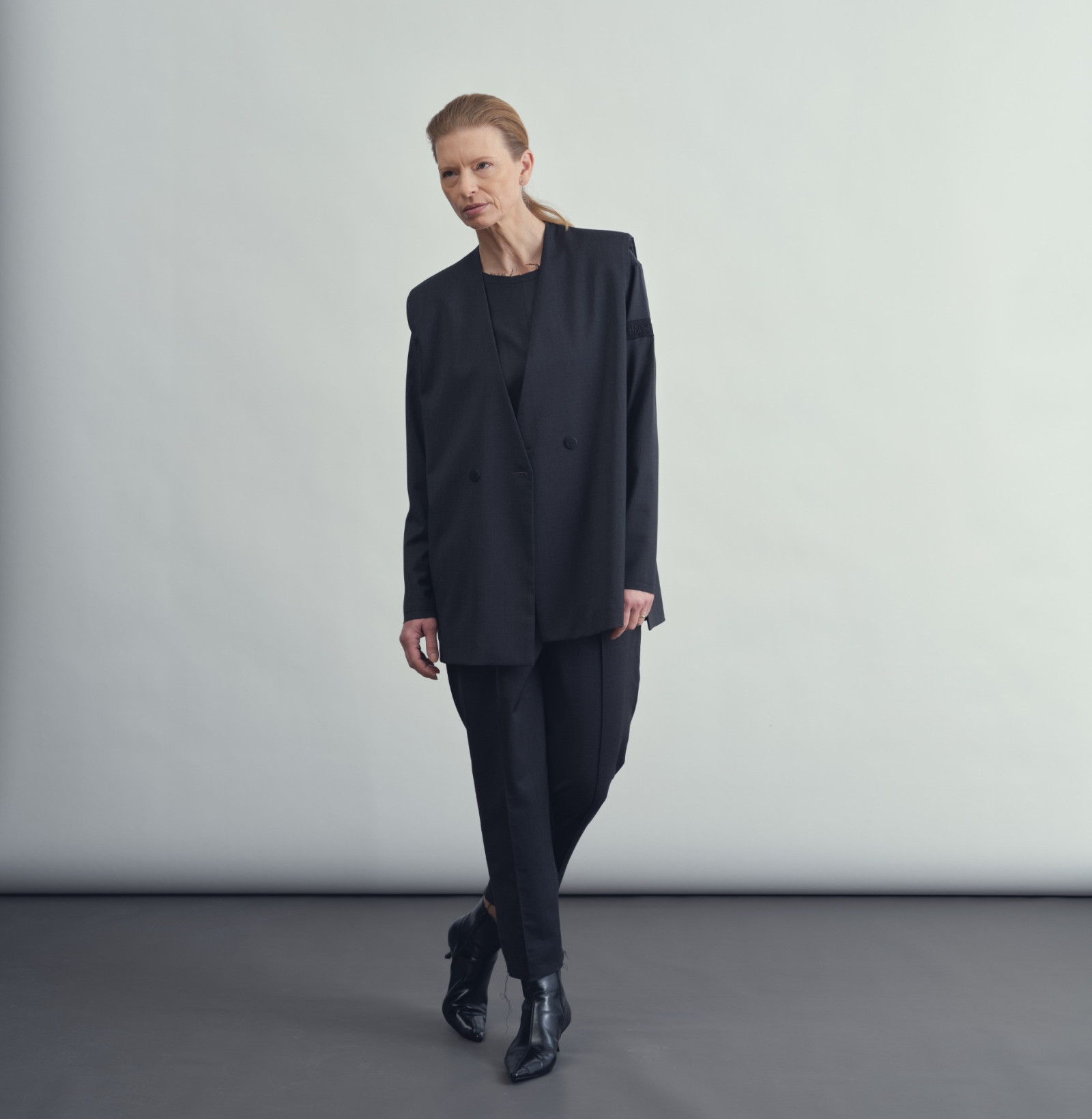 wool vest anthracite