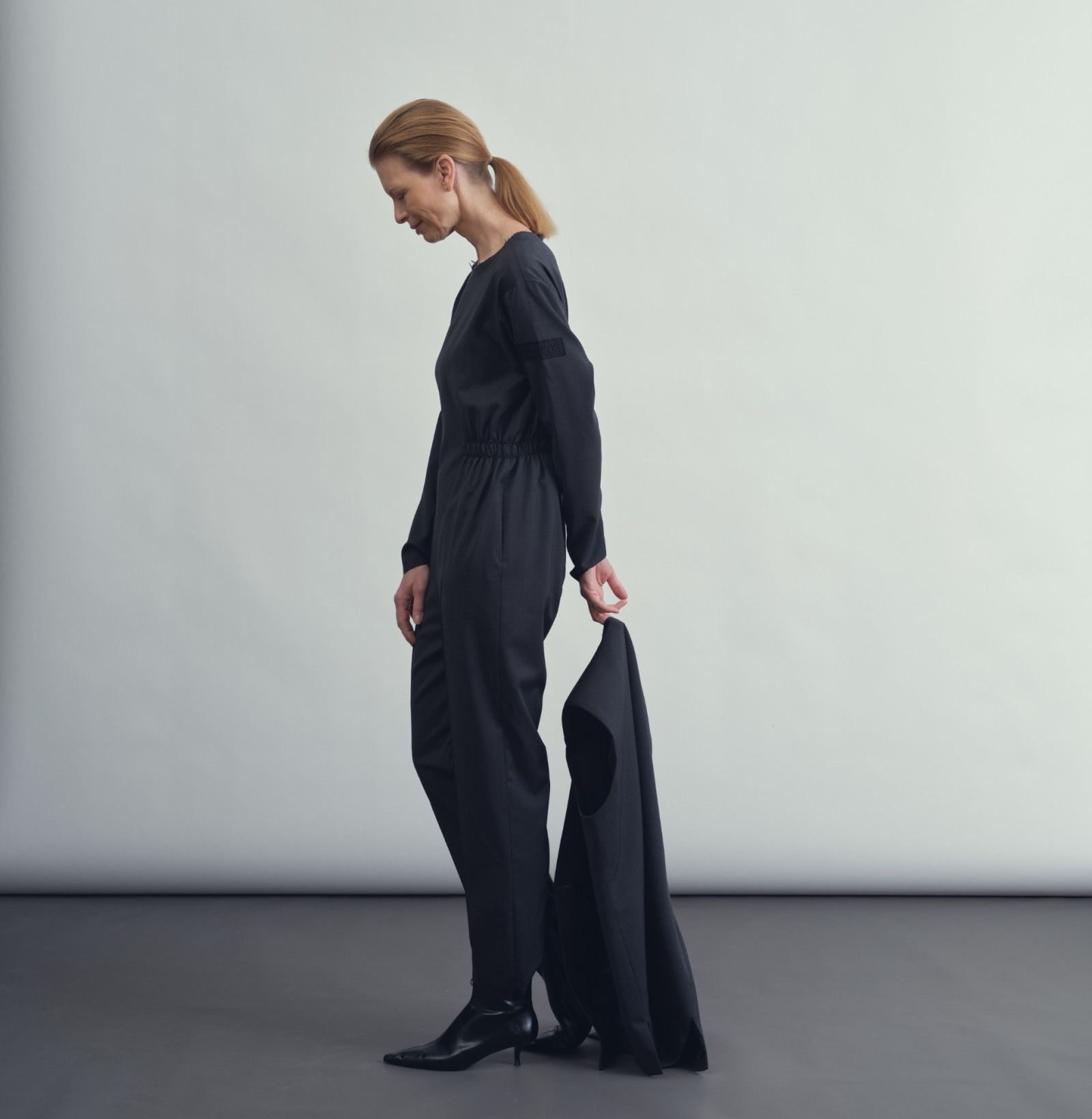 Wool overal anthracite