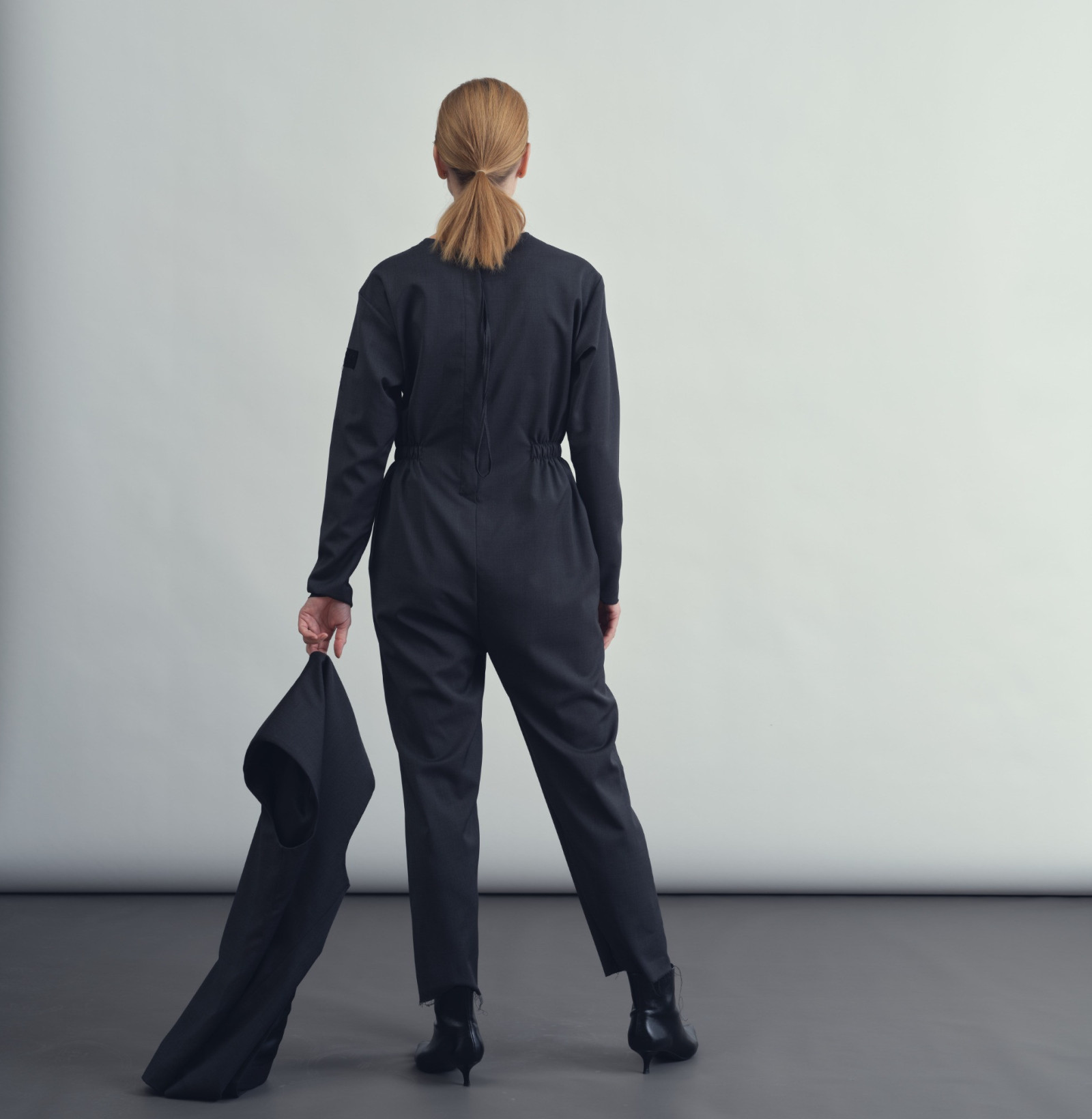 Wool overal anthracite