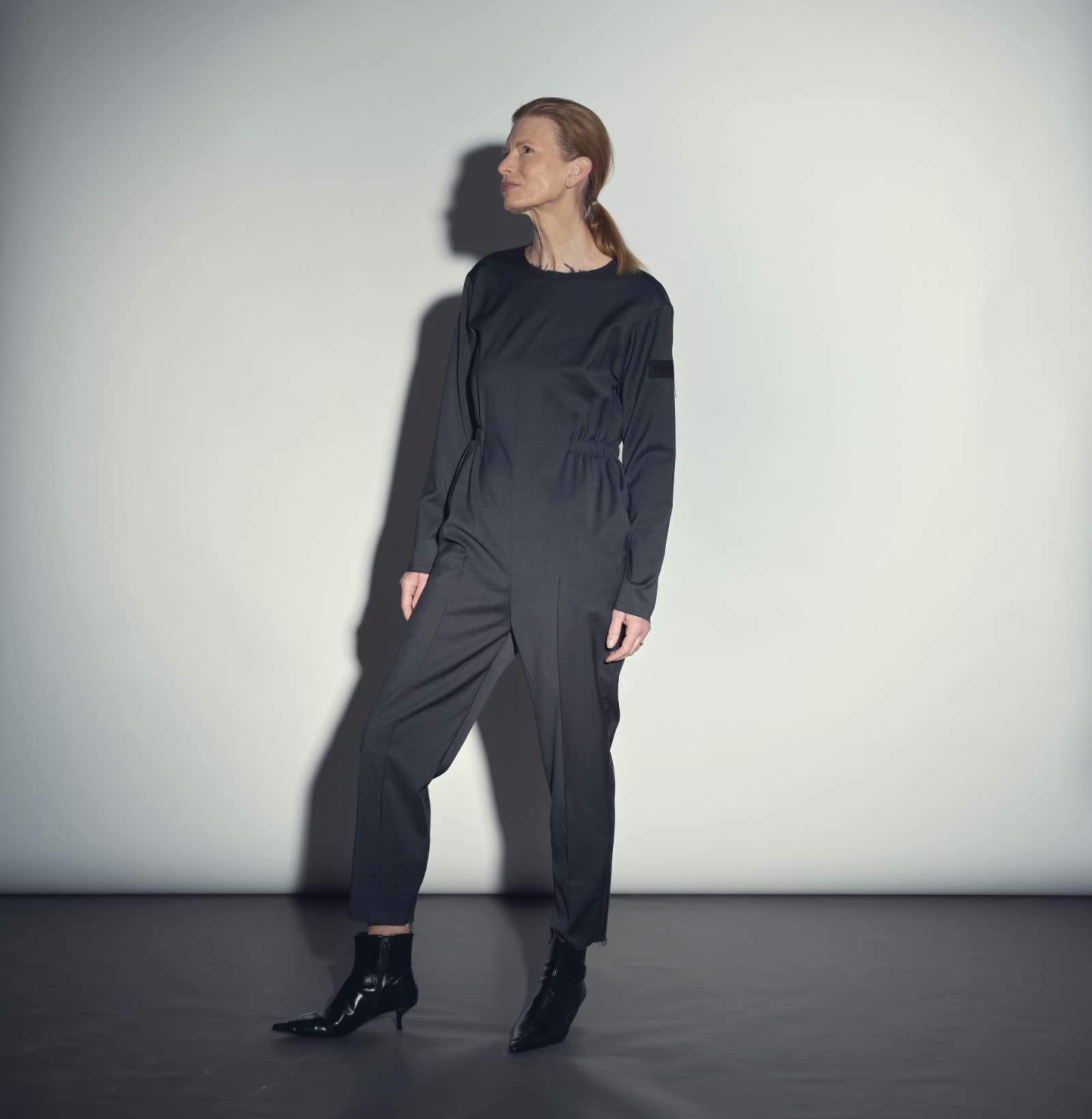 Wool overal anthracite
