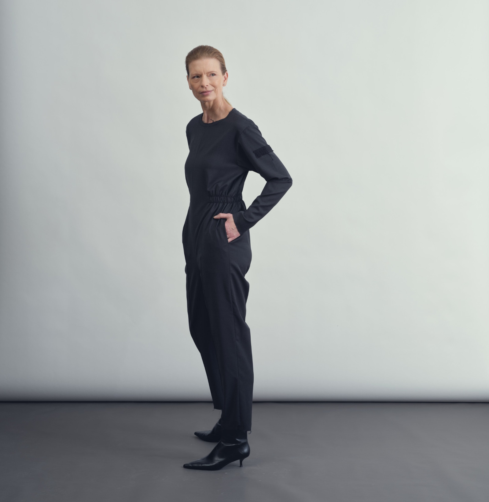Wool overal anthracite