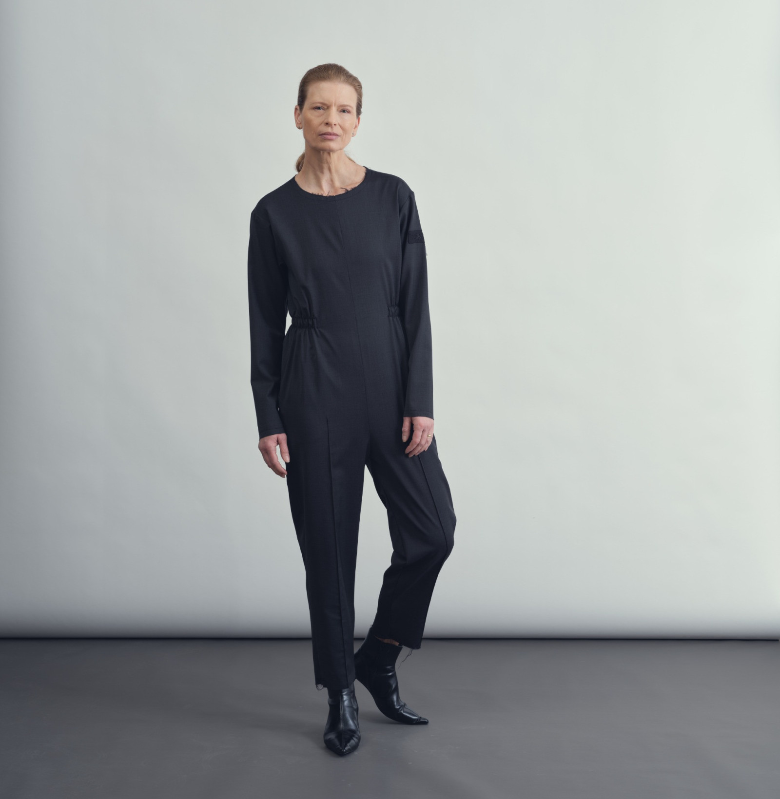 Wool overal anthracite