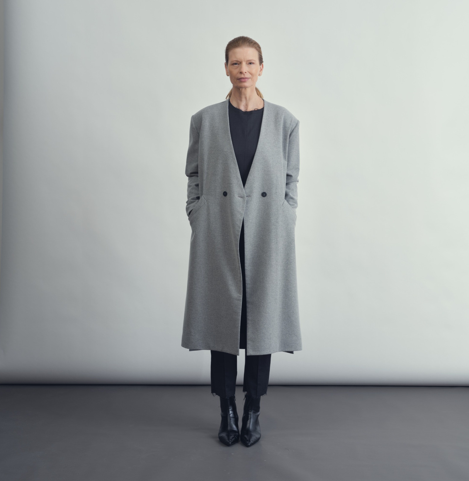 Wool coat light grey