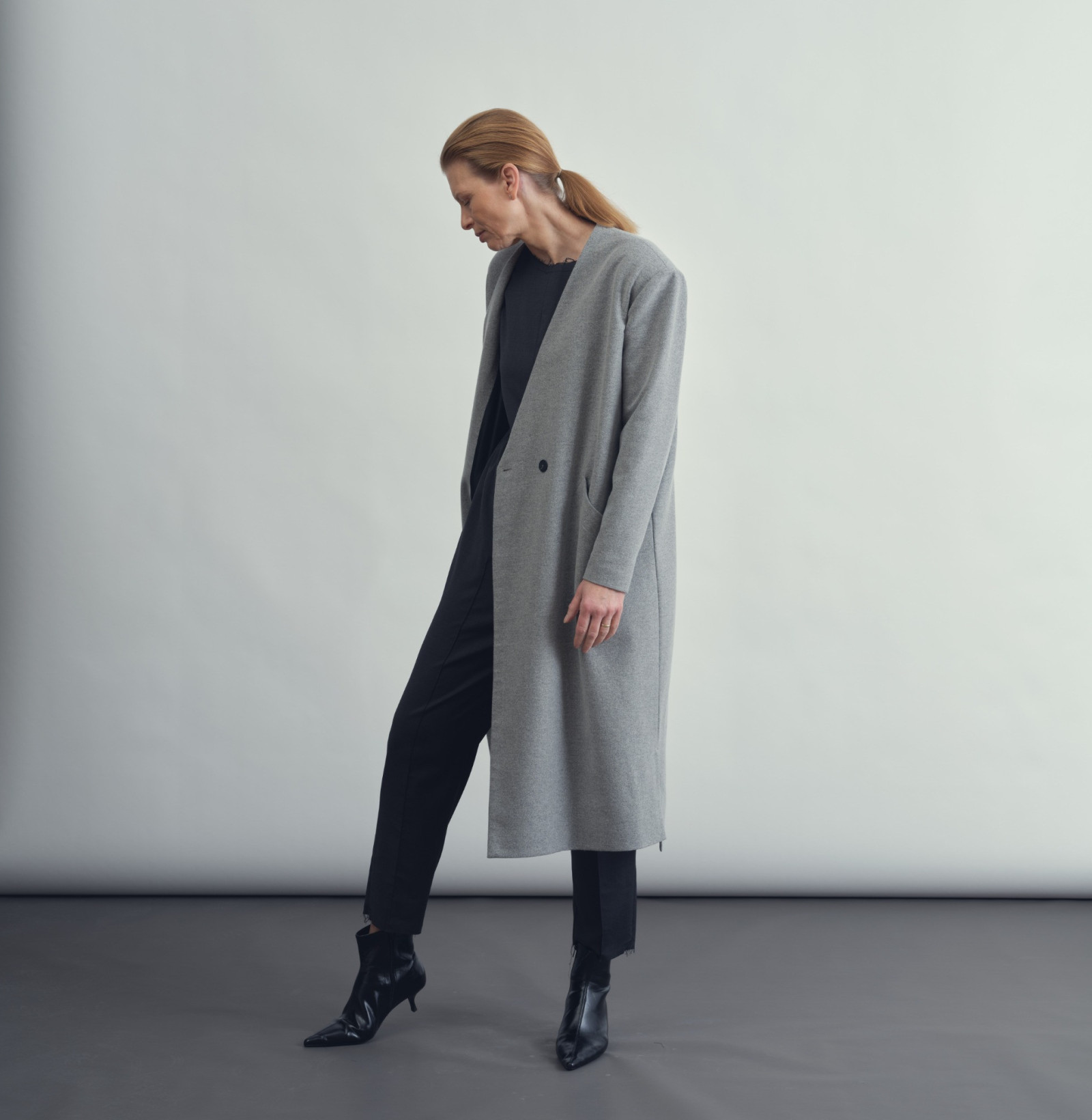 Wool coat light grey