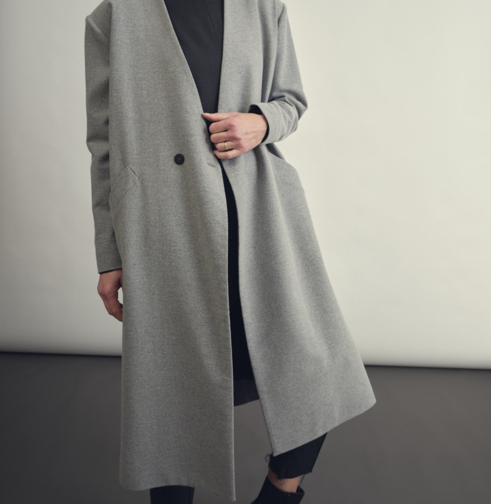 Wool coat light grey