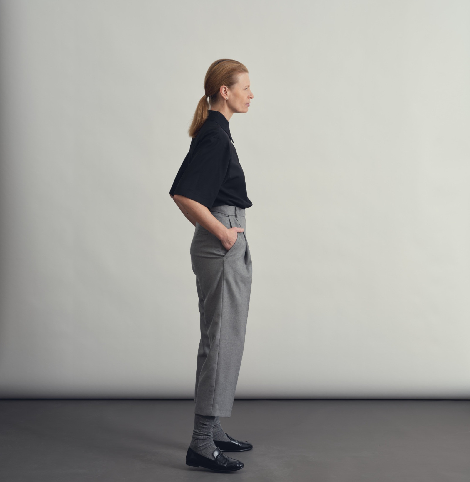 Wool polo tee b