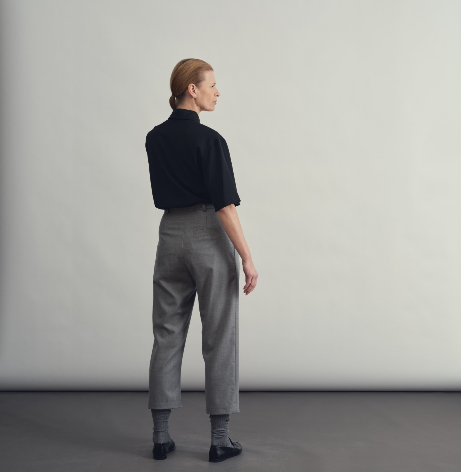 Wool polo tee b