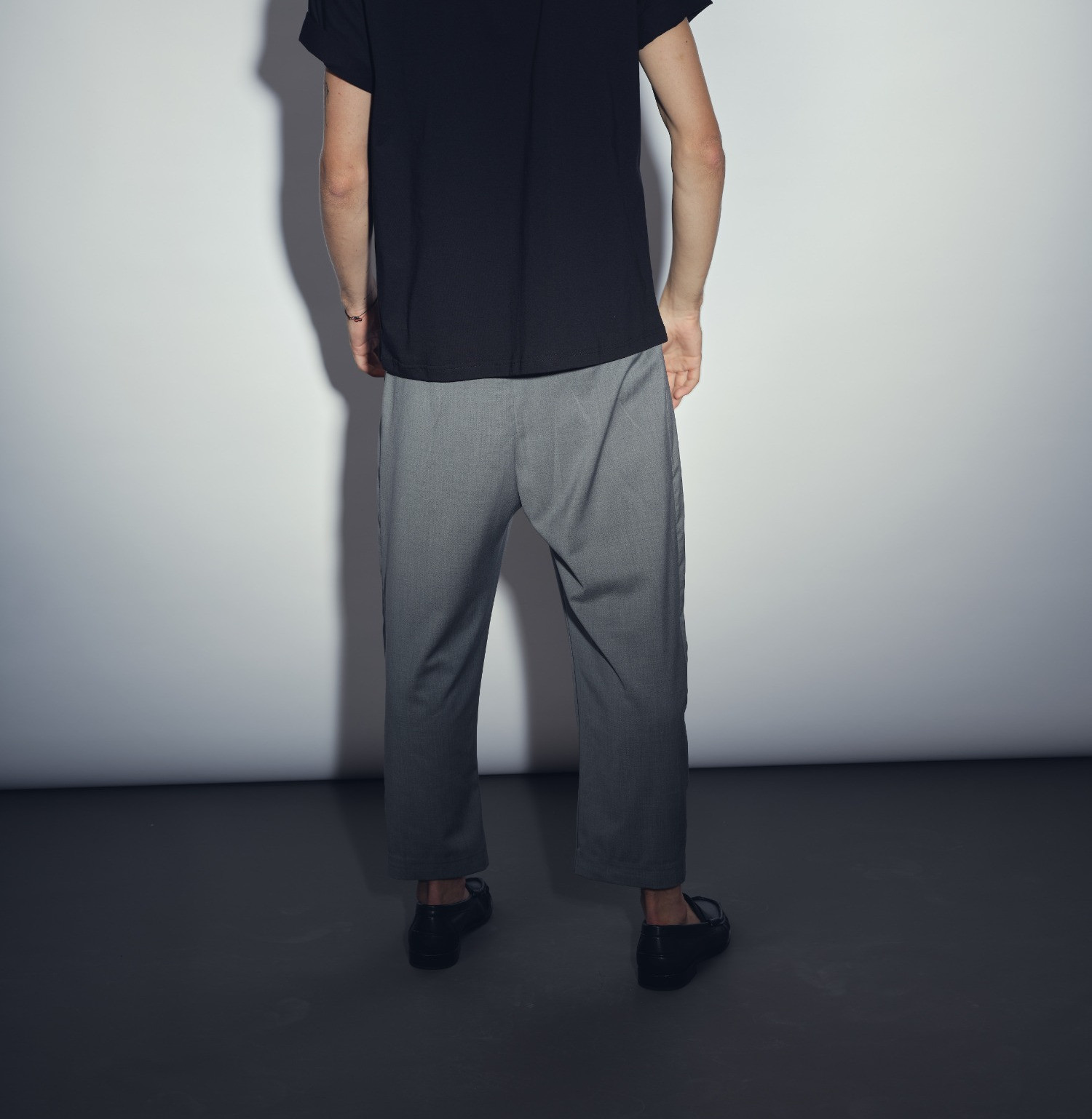 wool classic pants grey