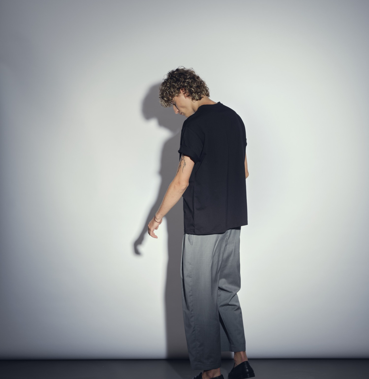 wool classic pants grey