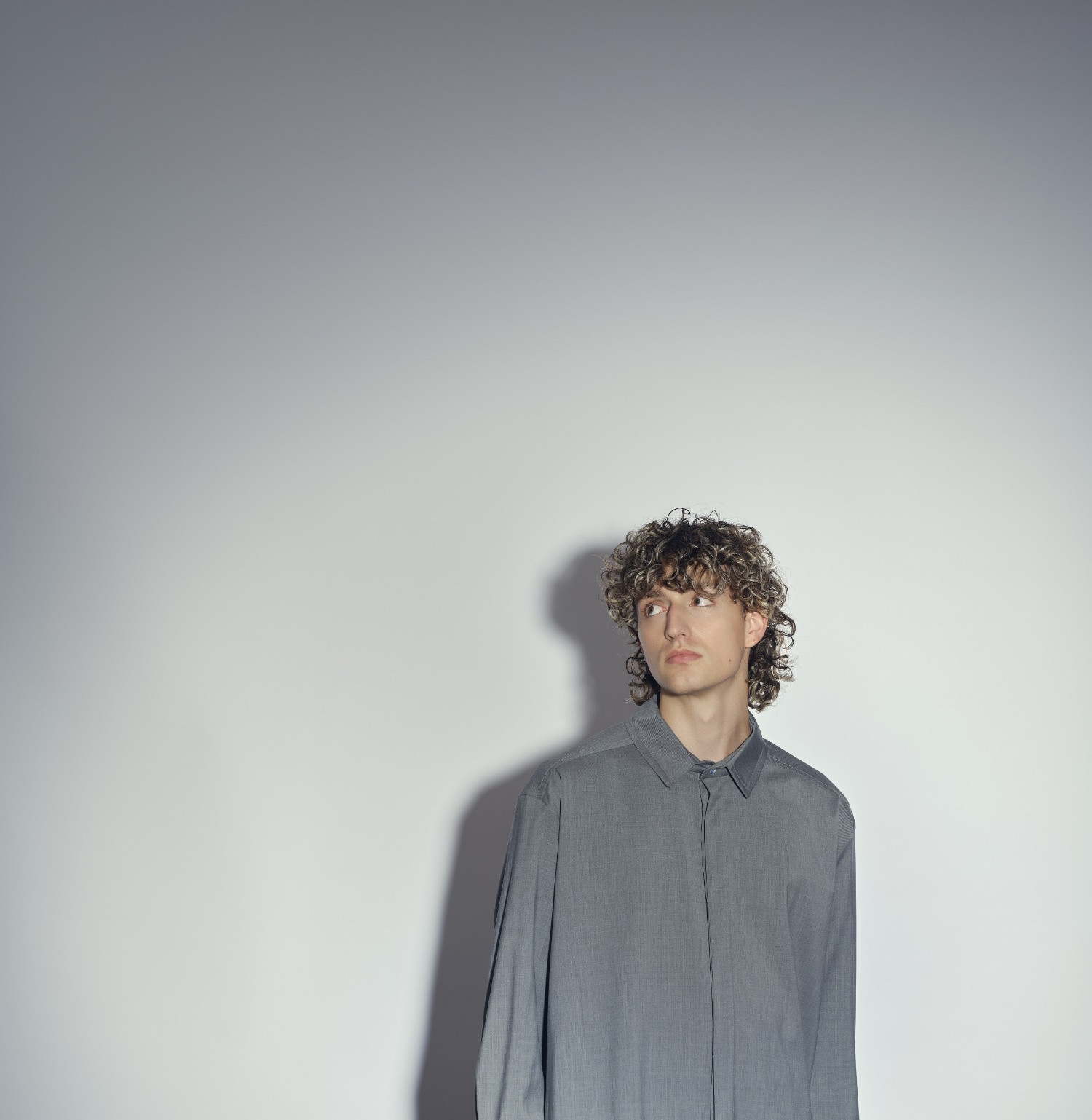 Wool shirt grey