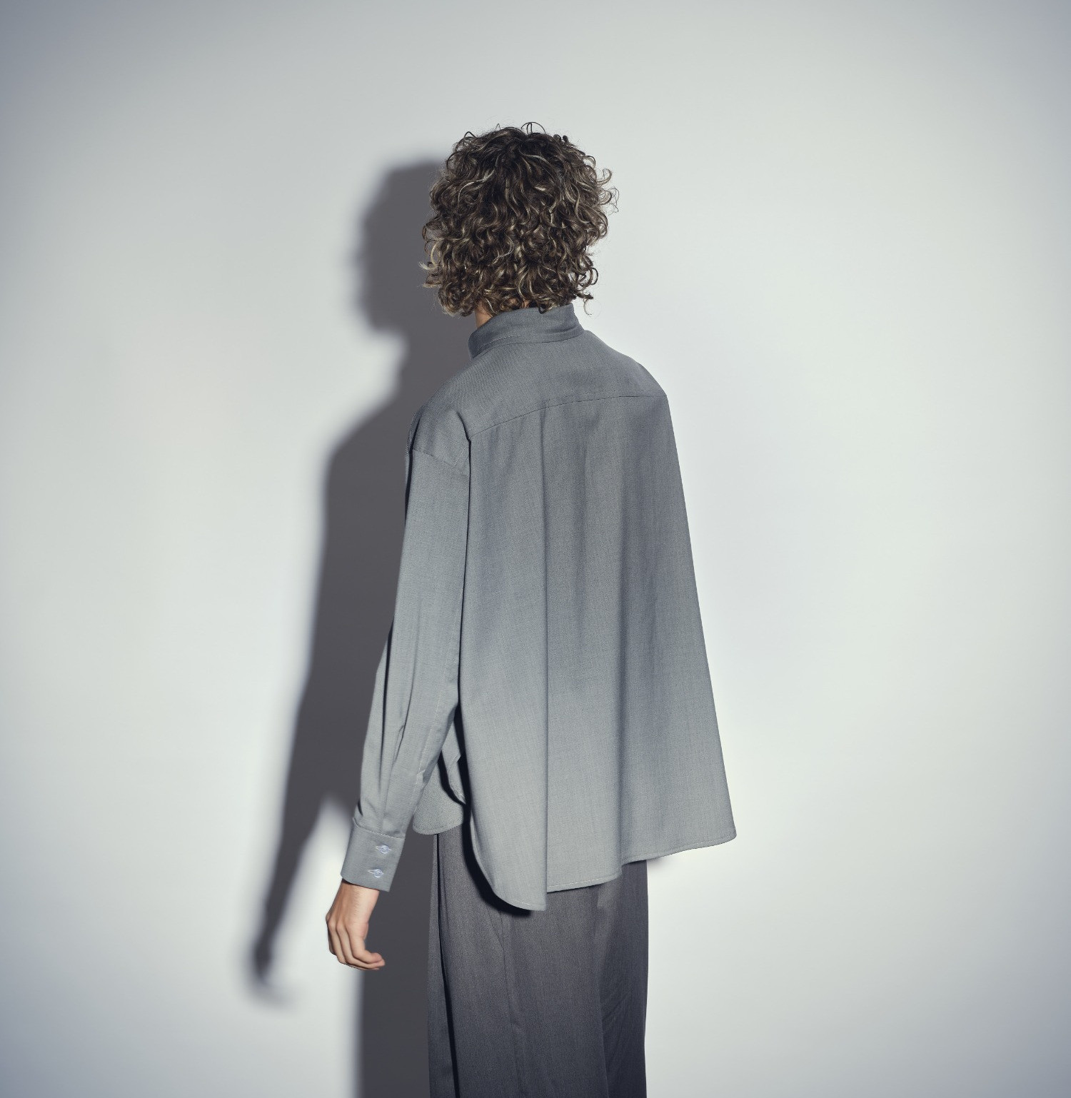 Wool shirt grey
