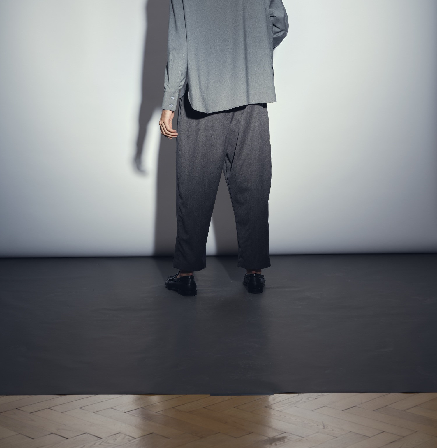 wool classic pants anthracite