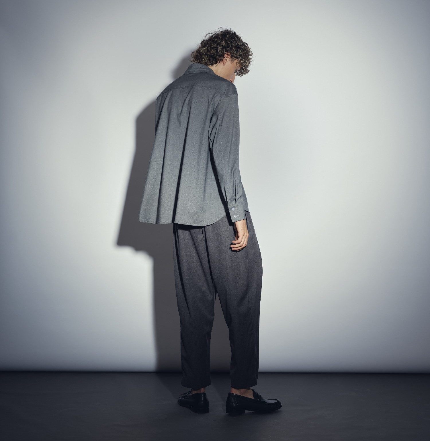 wool classic pants anthracite