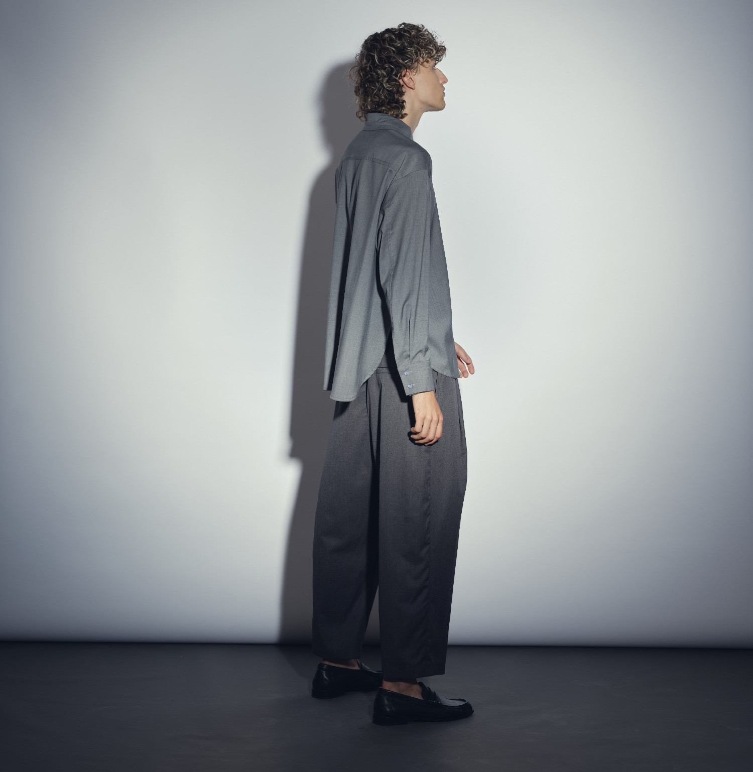 wool classic pants anthracite