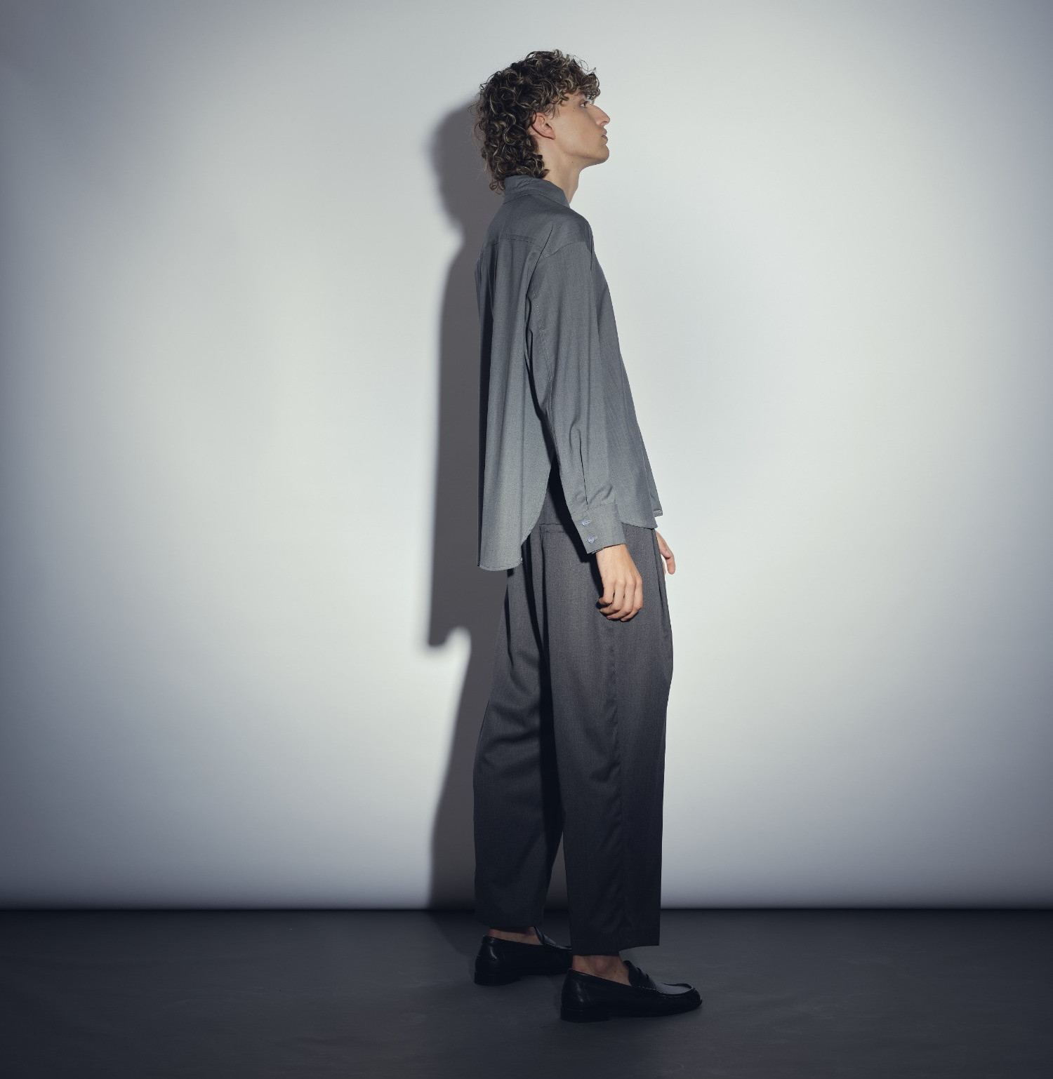 Wool shirt grey