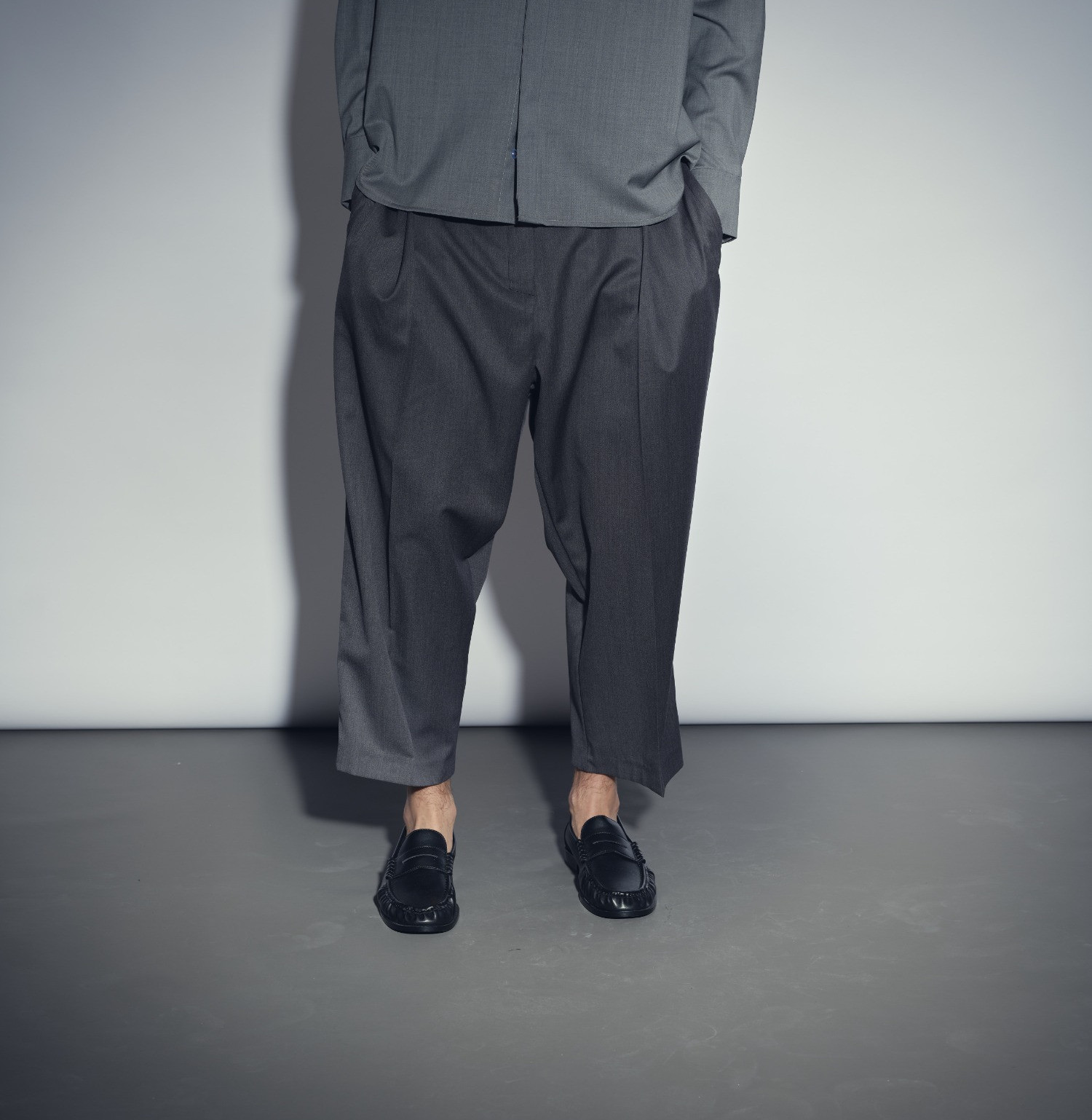 wool classic pants anthracite