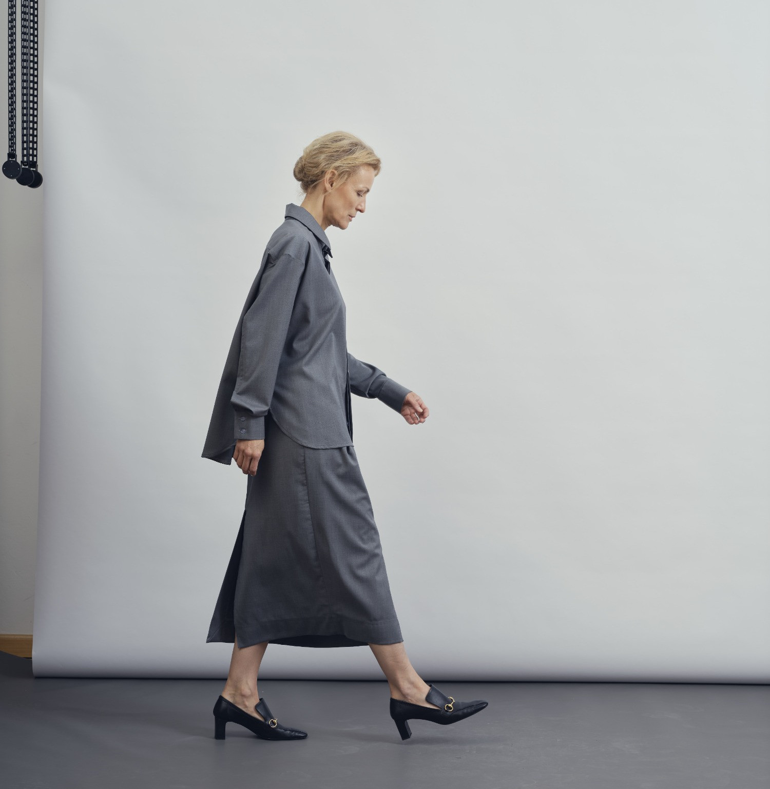 Wool shirt grey