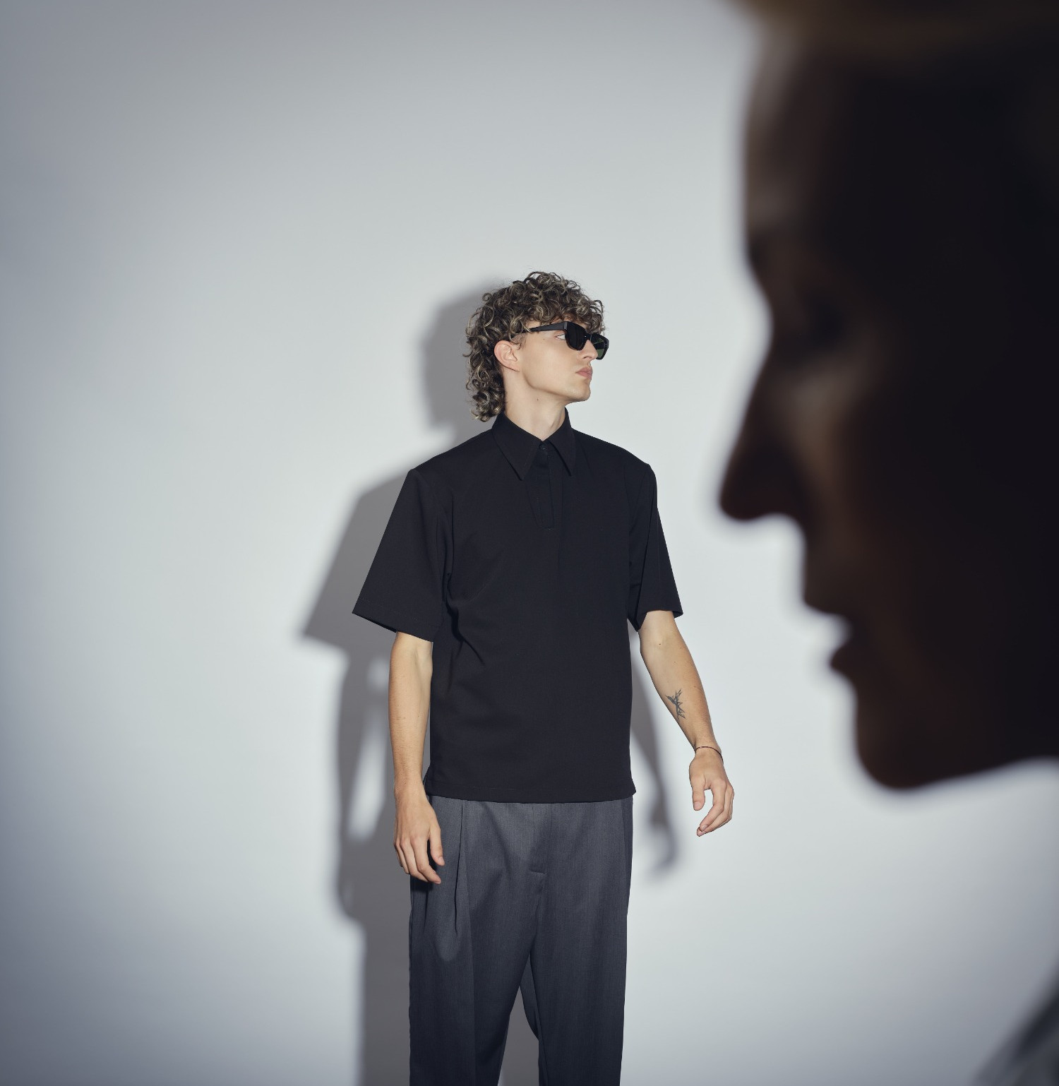 Wool polo tee b