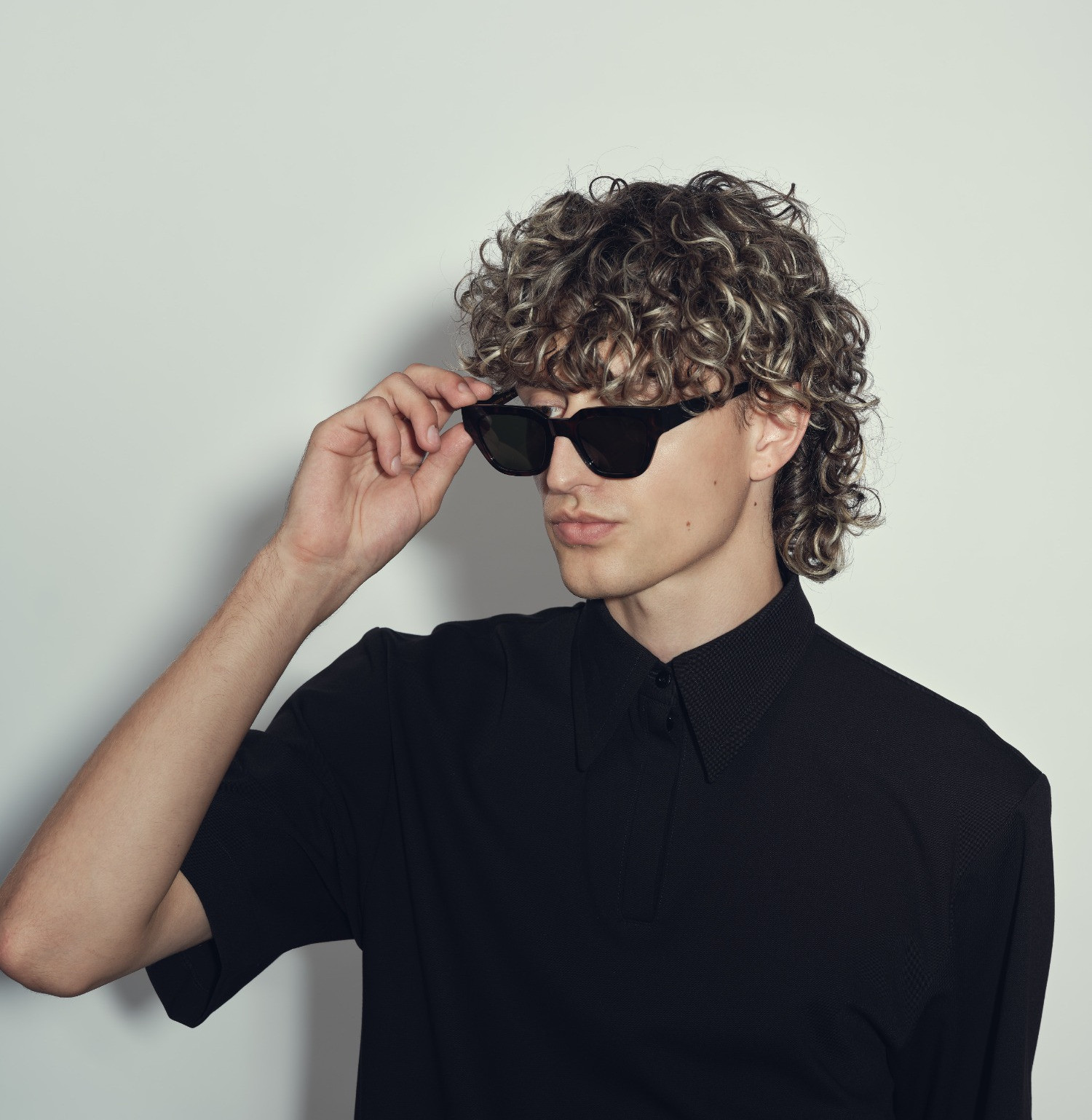 Wool polo tee b