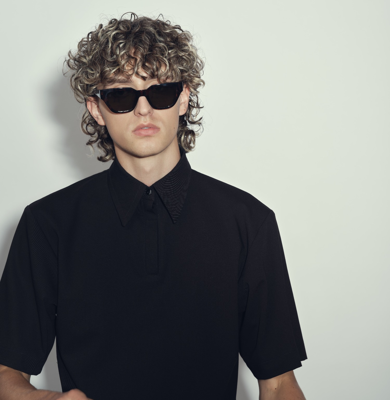 Wool polo tee b