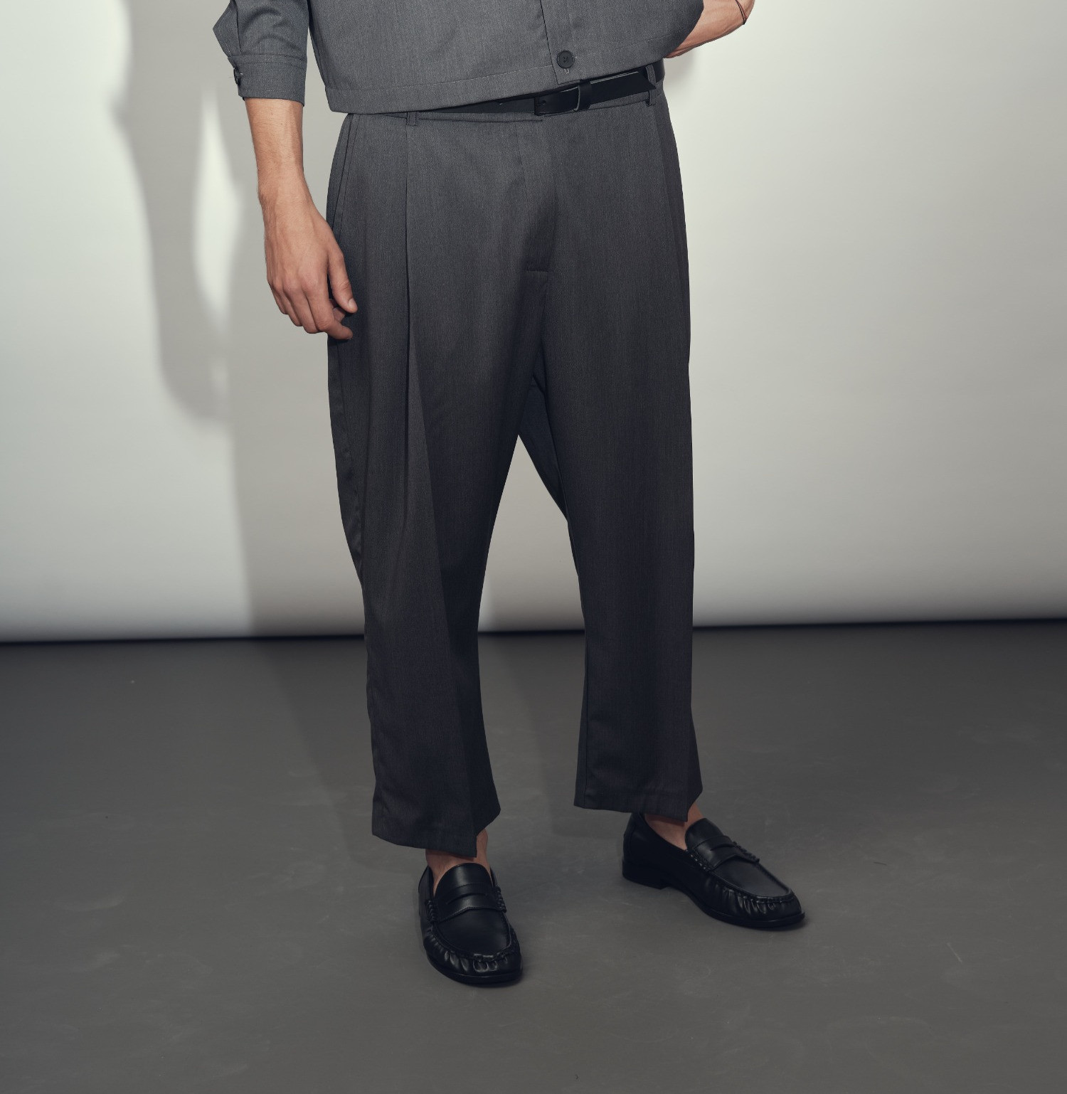 wool classic pants anthracite