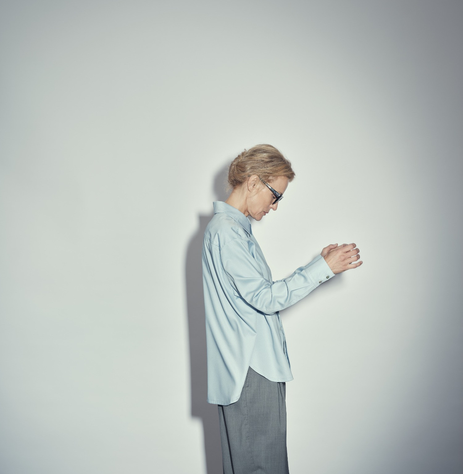Wool shirt blue