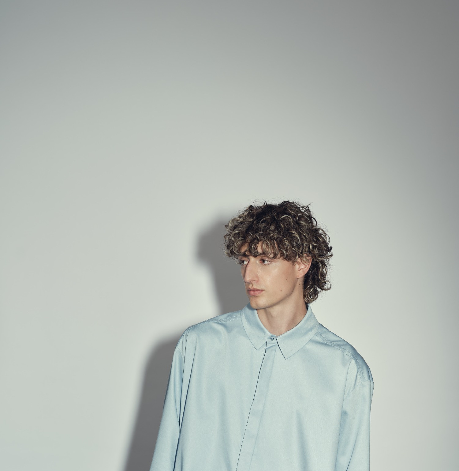 Wool shirt blue