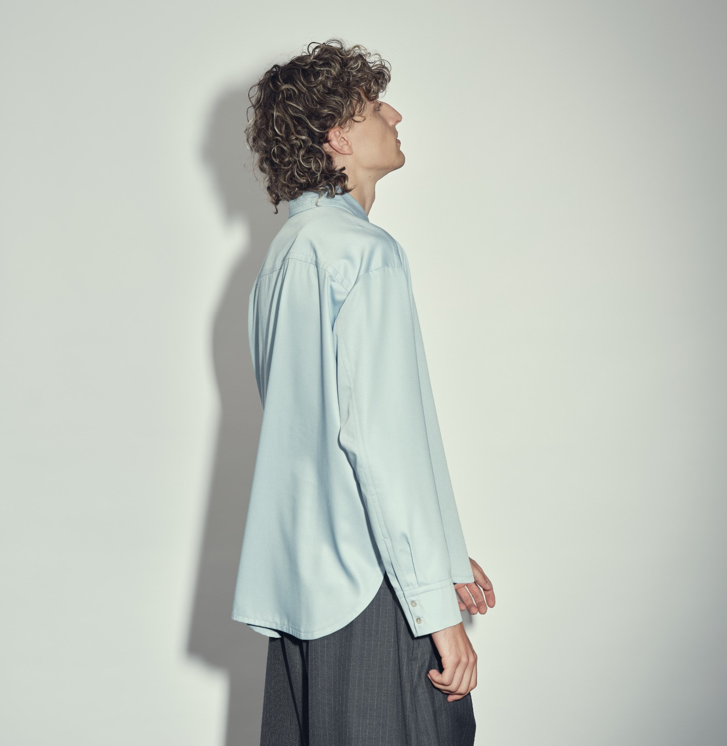 Wool shirt blue