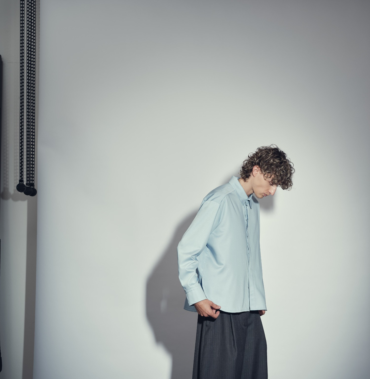 Wool shirt blue