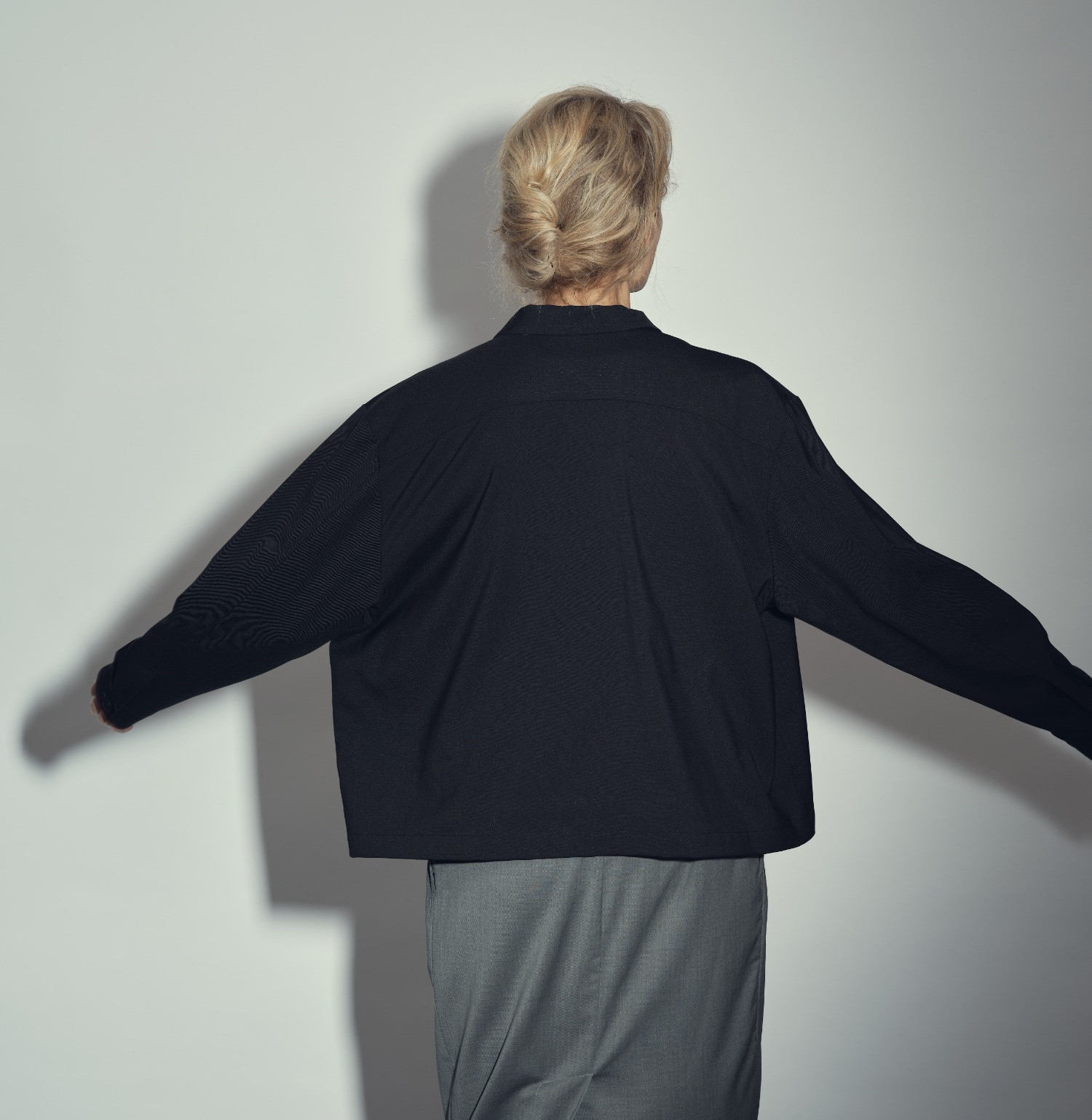 Wool shirt jacket b